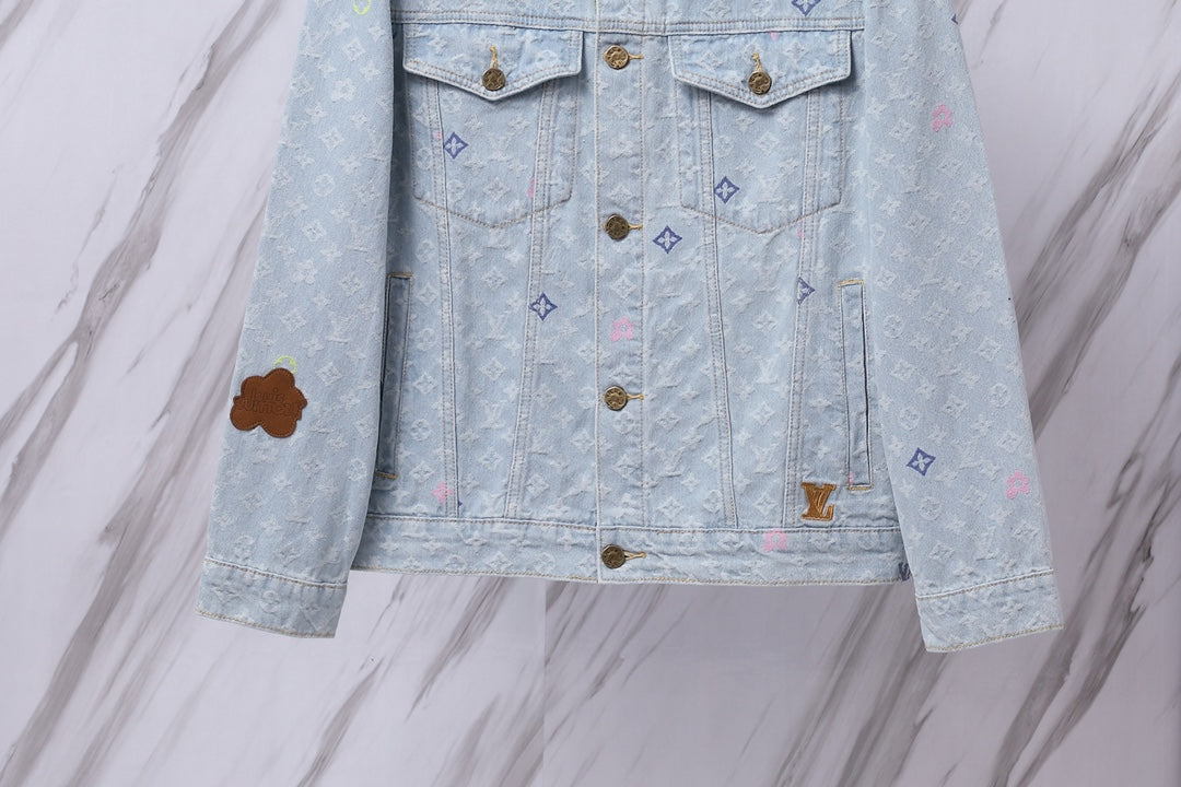 Louis Vuitton Candy Jacquard Denim Jacket | Unisex Limited Edition