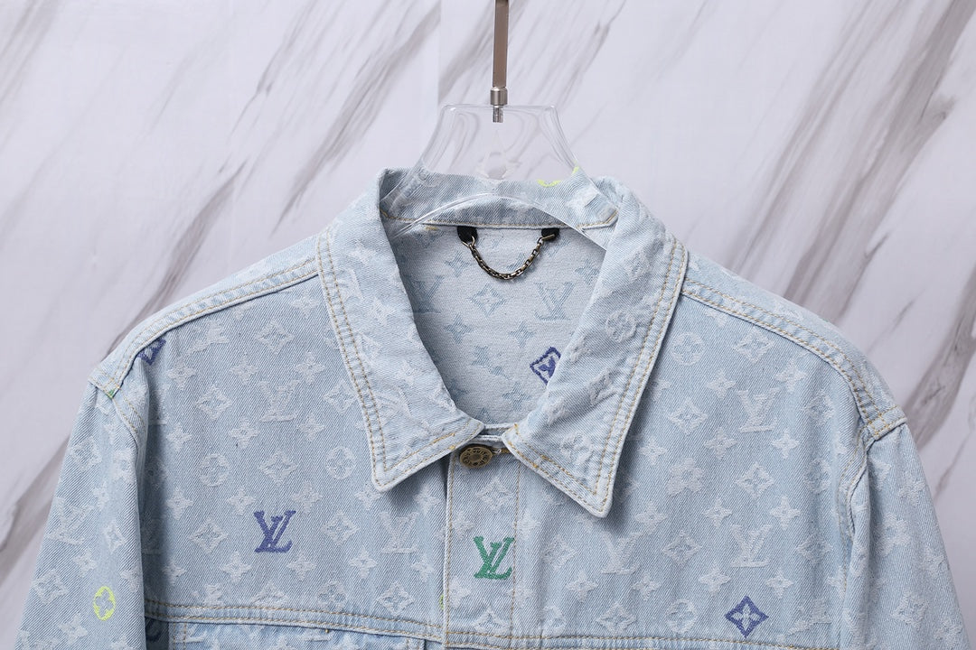 Louis Vuitton Candy Jacquard Denim Jacket | Unisex Limited Edition