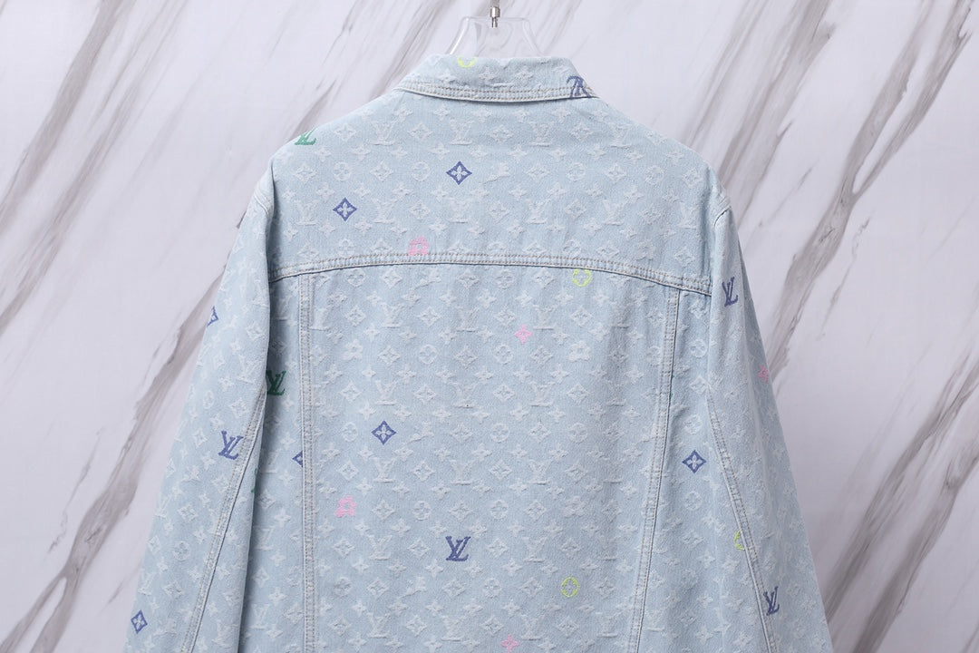 Louis Vuitton Candy Jacquard Denim Jacket | Unisex Limited Edition