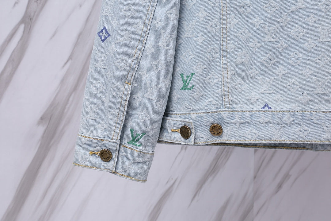Louis Vuitton Candy Jacquard Denim Jacket | Unisex Limited Edition