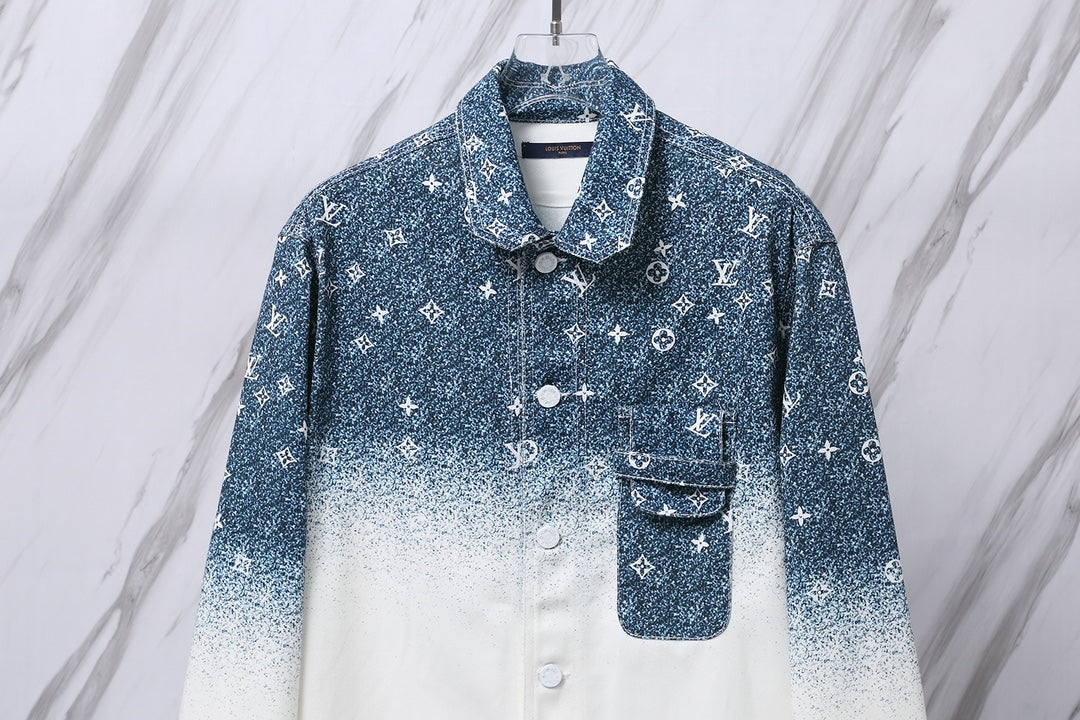 Louis Vuitton Gradient Galaxy Denim Jacket | Unisex Limited Edition