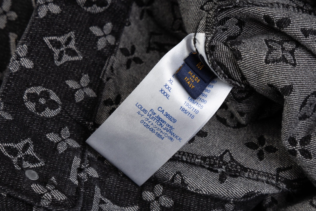 Louis Vuitton Monogram Embroidered Artist Edition Denim Jacket | Premium Replica