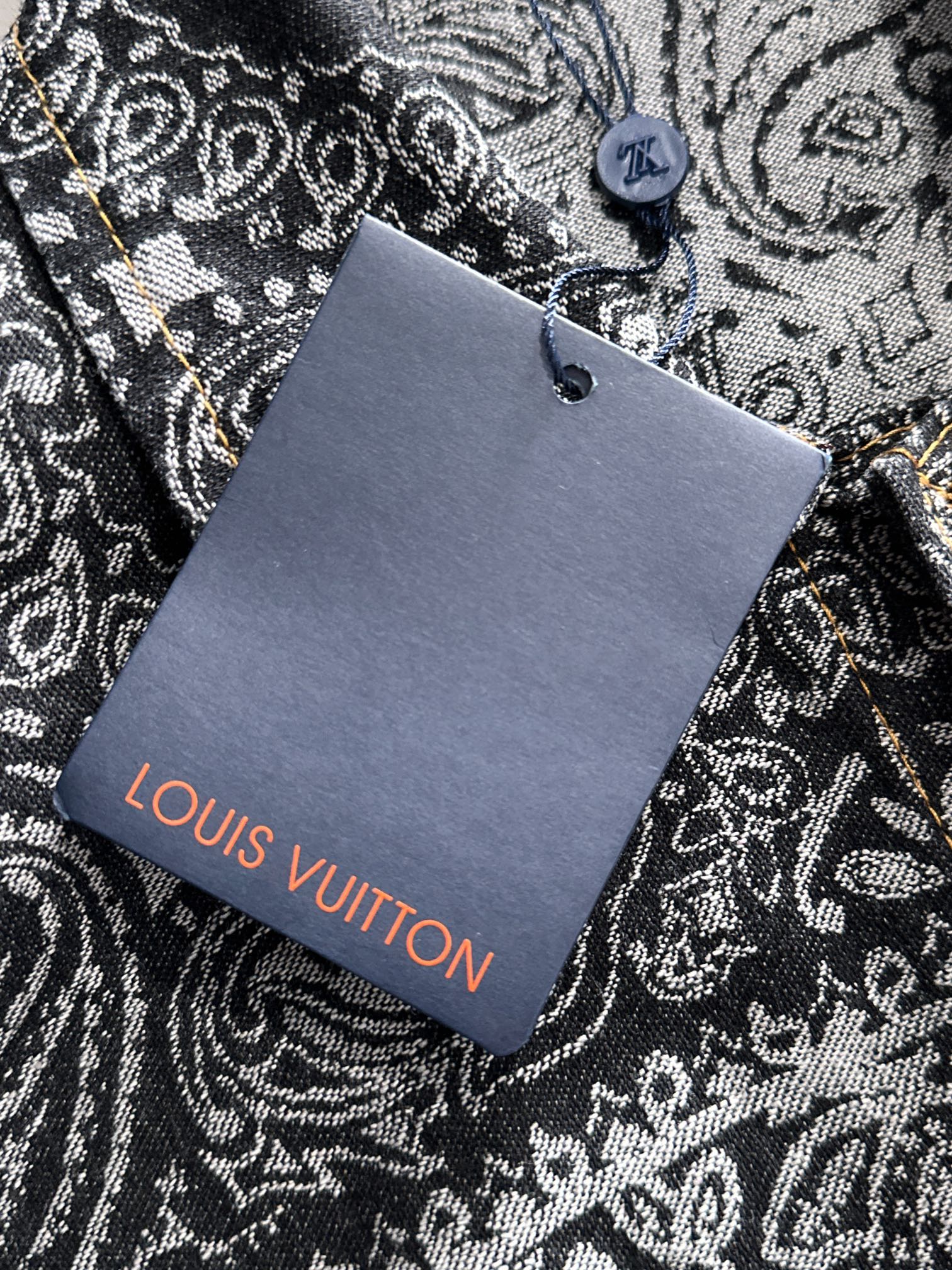 Louis Vuitton 2025 Runway Edition Jacquard Denim Jacket | High-End Custom