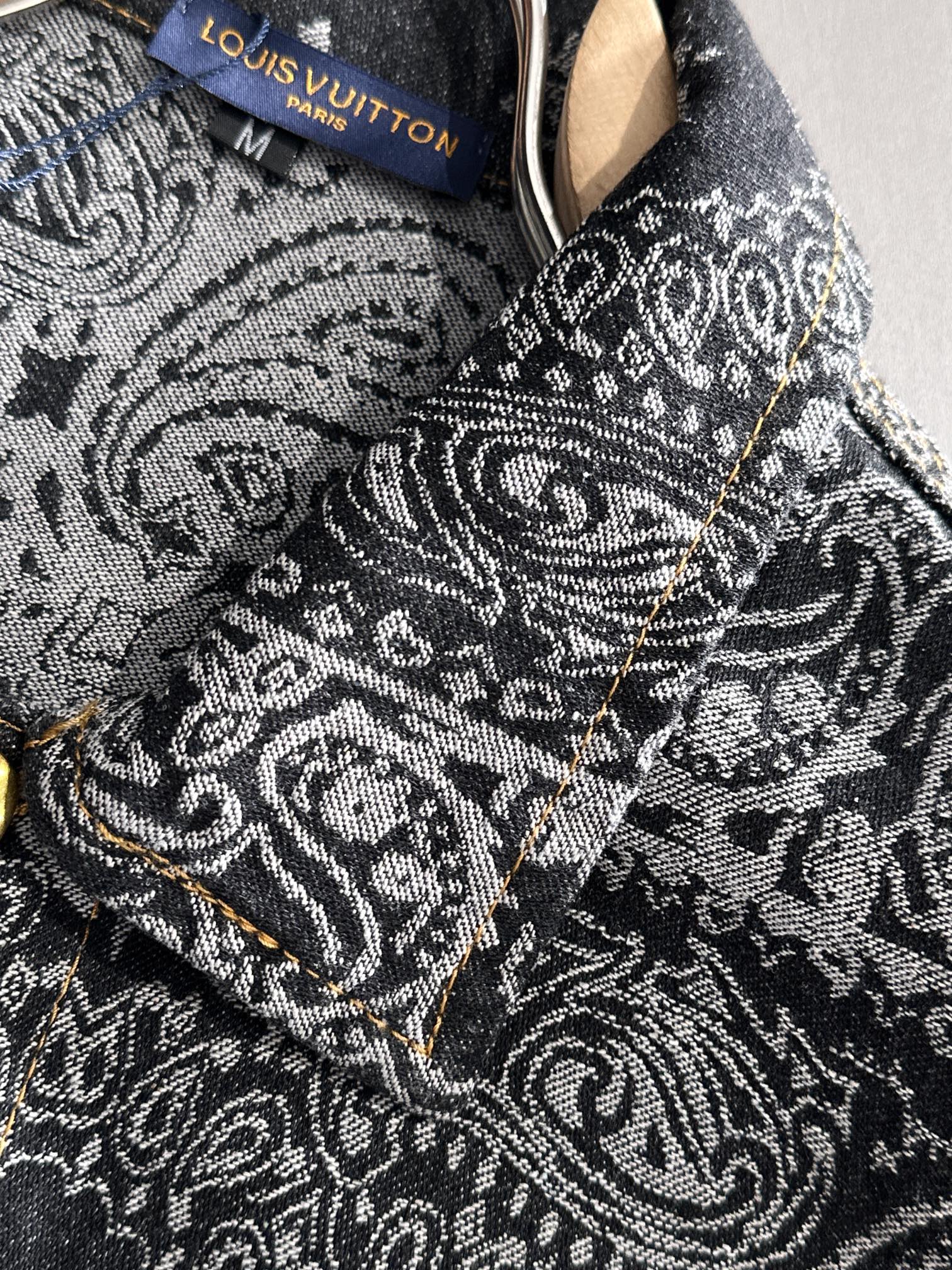 Louis Vuitton 2025 Runway Edition Jacquard Denim Jacket | High-End Custom