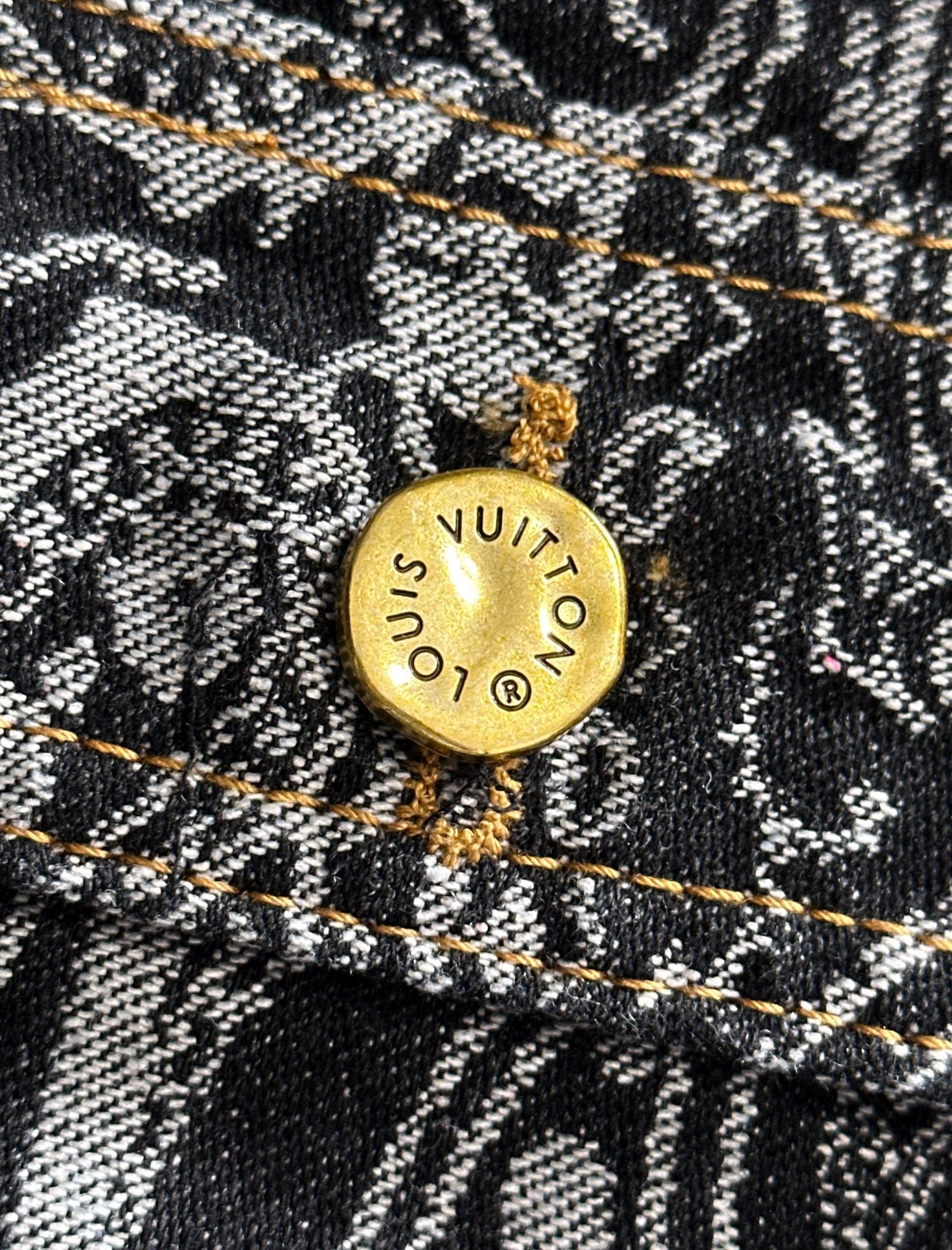Louis Vuitton 2025 Runway Edition Jacquard Denim Jacket | High-End Custom