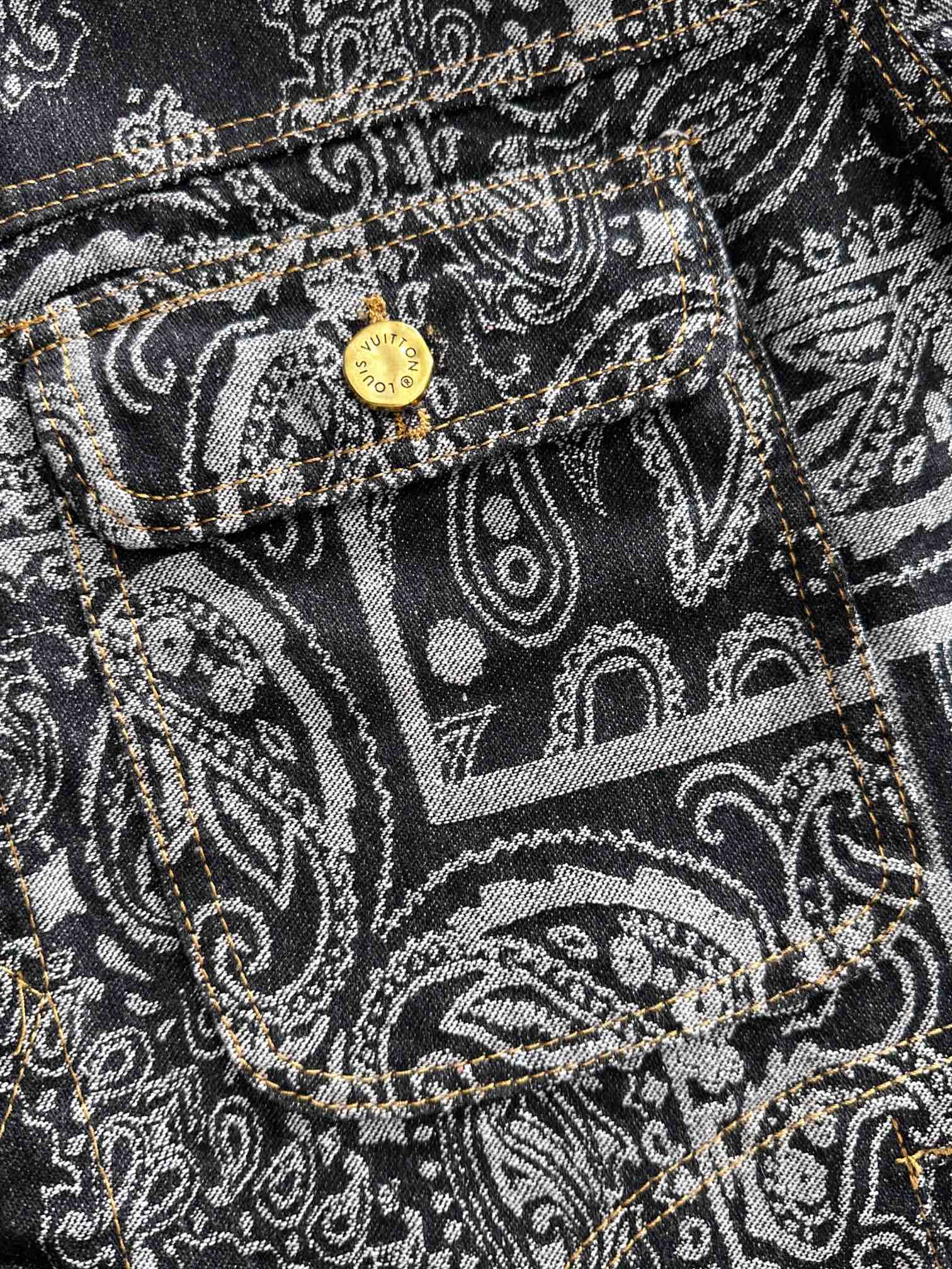 Louis Vuitton 2025 Runway Edition Jacquard Denim Jacket | High-End Custom