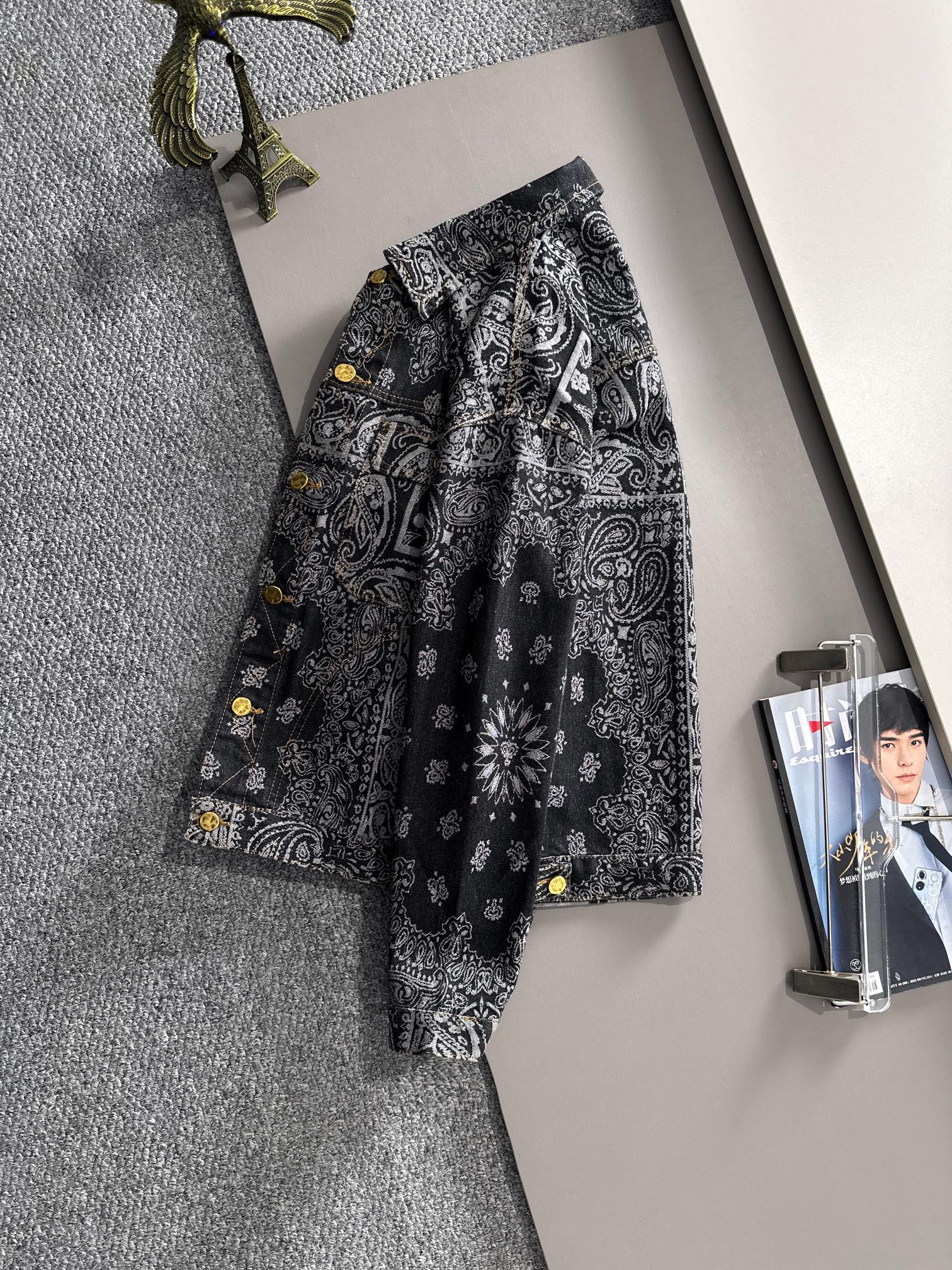 Louis Vuitton 2025 Runway Edition Jacquard Denim Jacket | High-End Custom