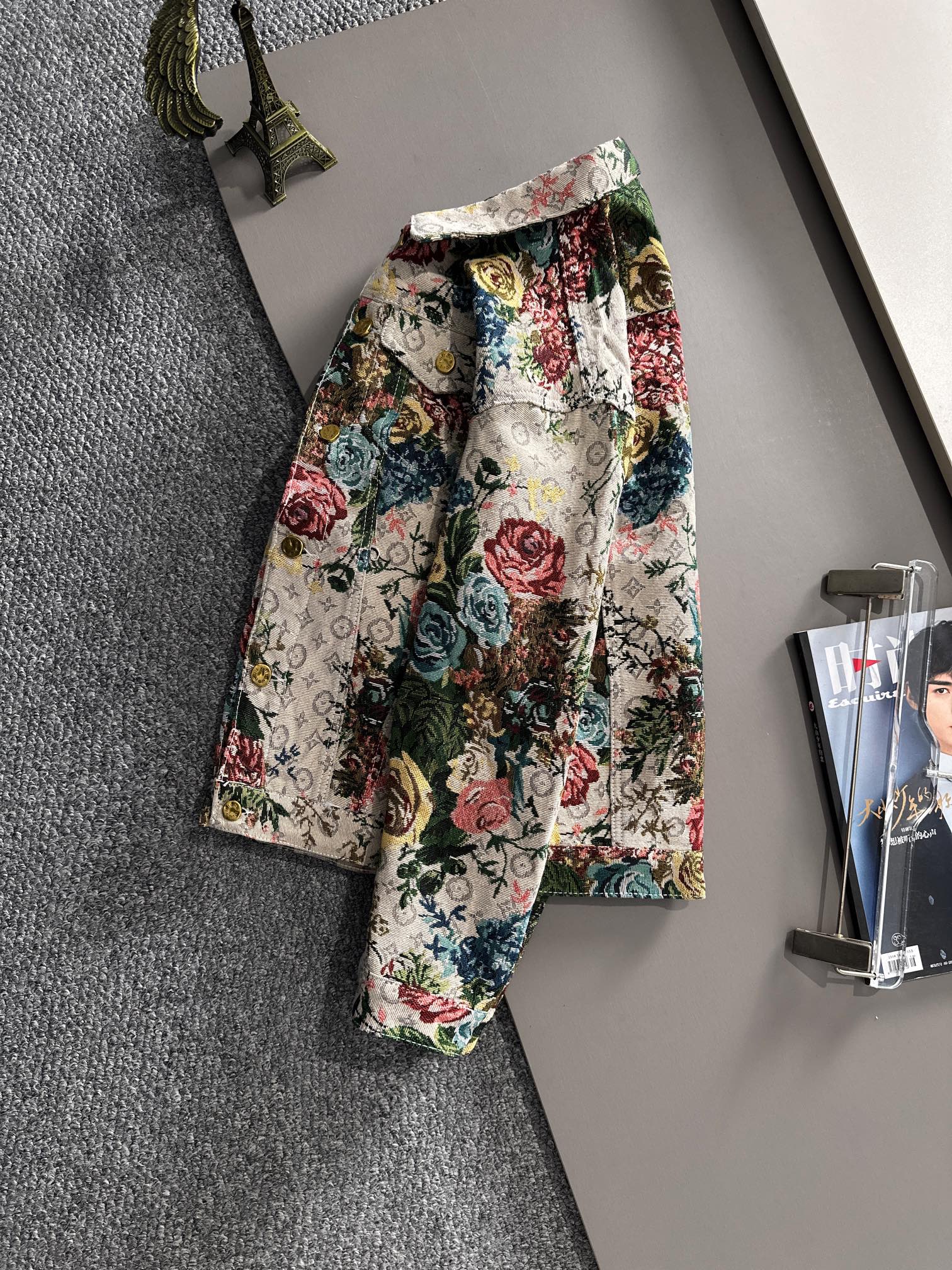 Louis Vuitton 2025 Runway Edition Jacquard Denim Jacket | High-End Custom