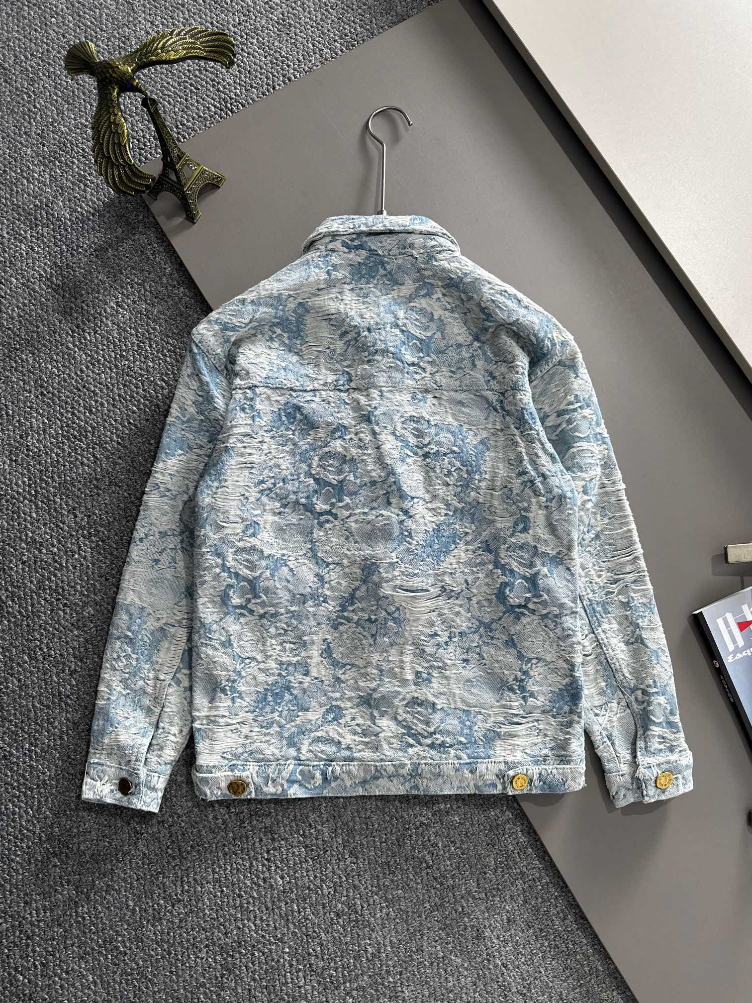 Louis Vuitton 2025 Runway Edition Jacquard Denim Jacket | High-End Custom