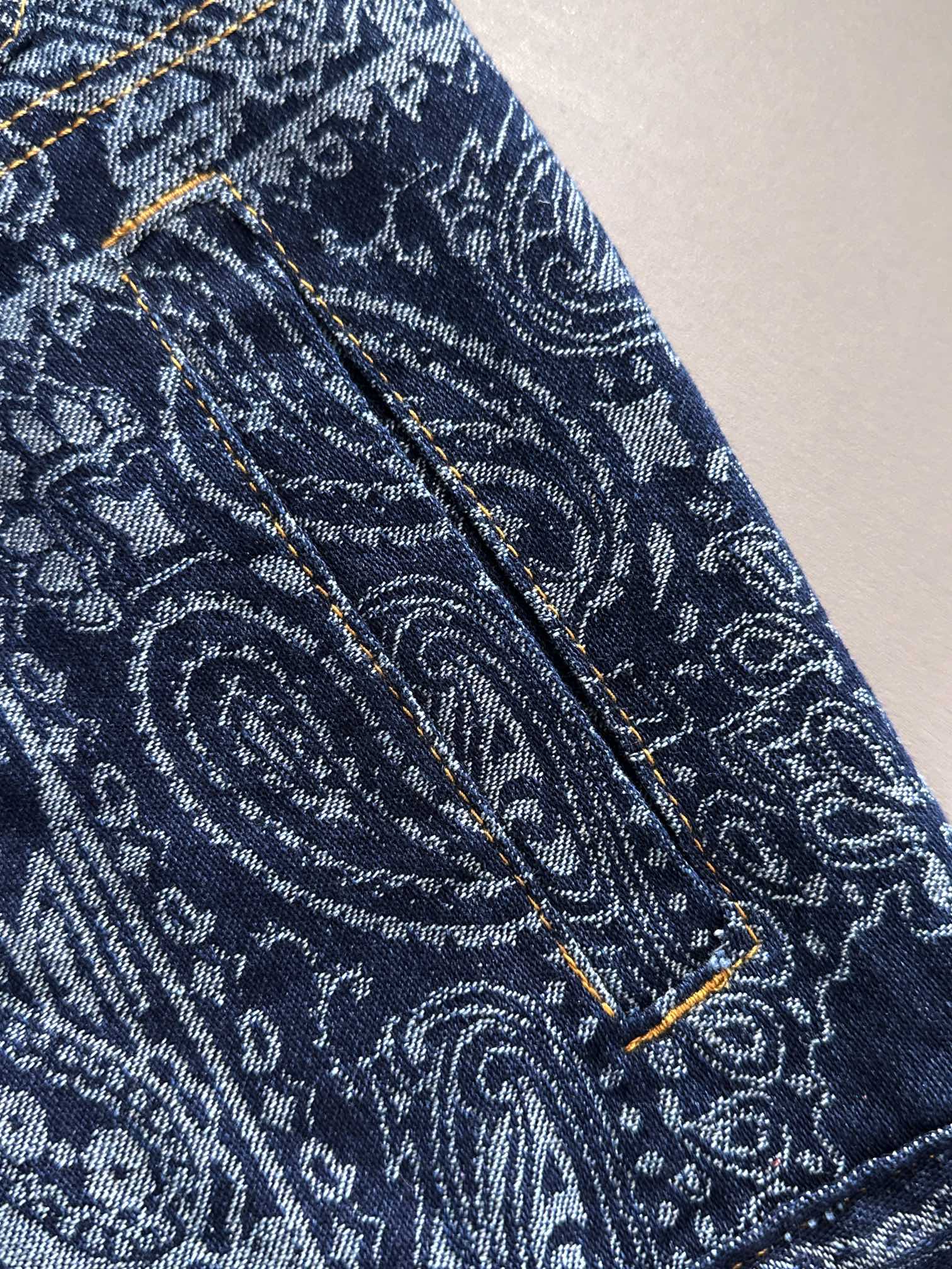 Louis Vuitton 2025 Runway Edition Jacquard Denim Jacket | High-End Custom