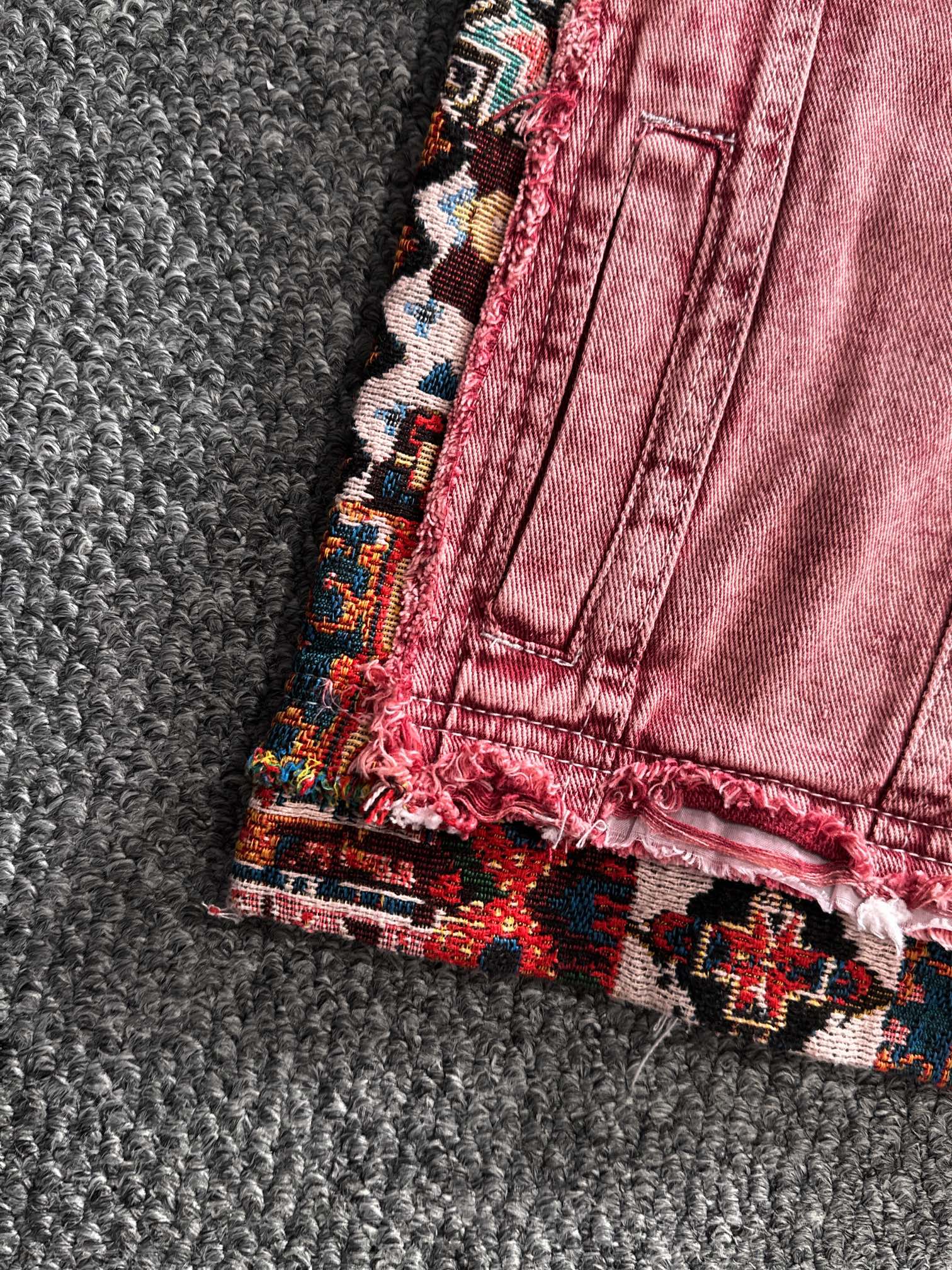 Louis Vuitton 2025 Runway Edition Jacquard Denim Jacket | High-End Custom
