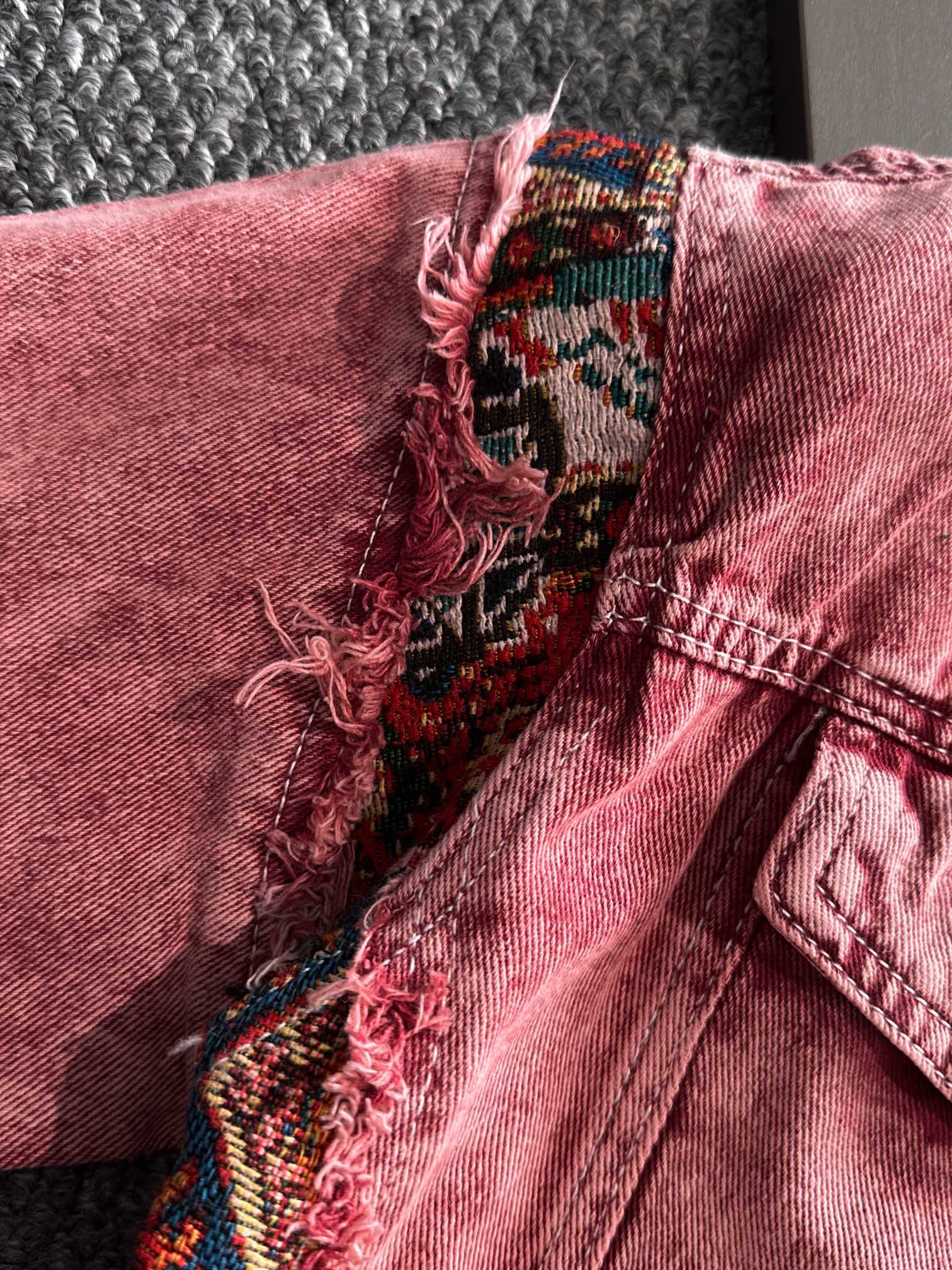 Louis Vuitton 2025 Runway Edition Jacquard Denim Jacket | High-End Custom