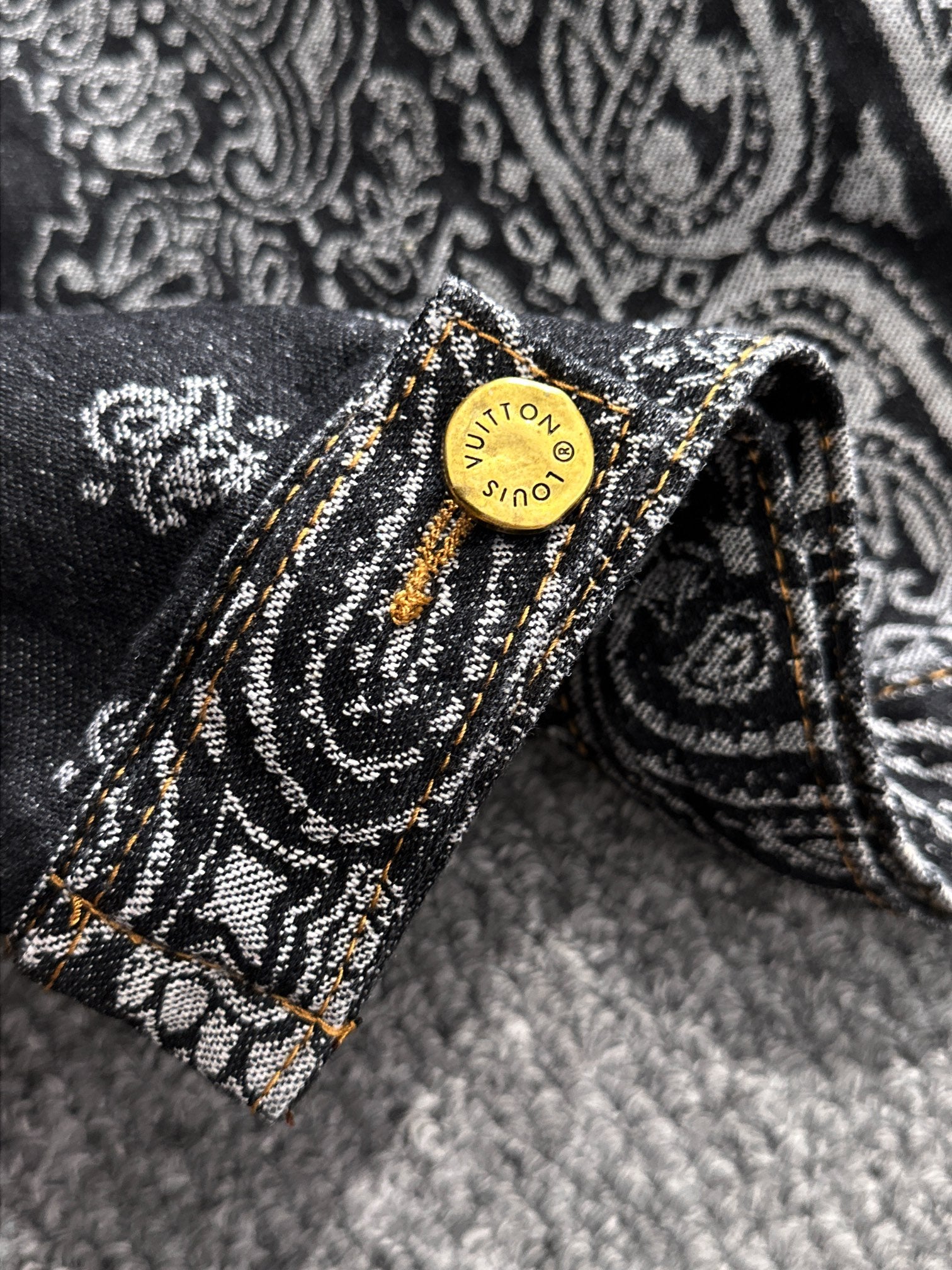 Louis Vuitton 2025 Runway Jacquard Denim Jacket | High-End Edition