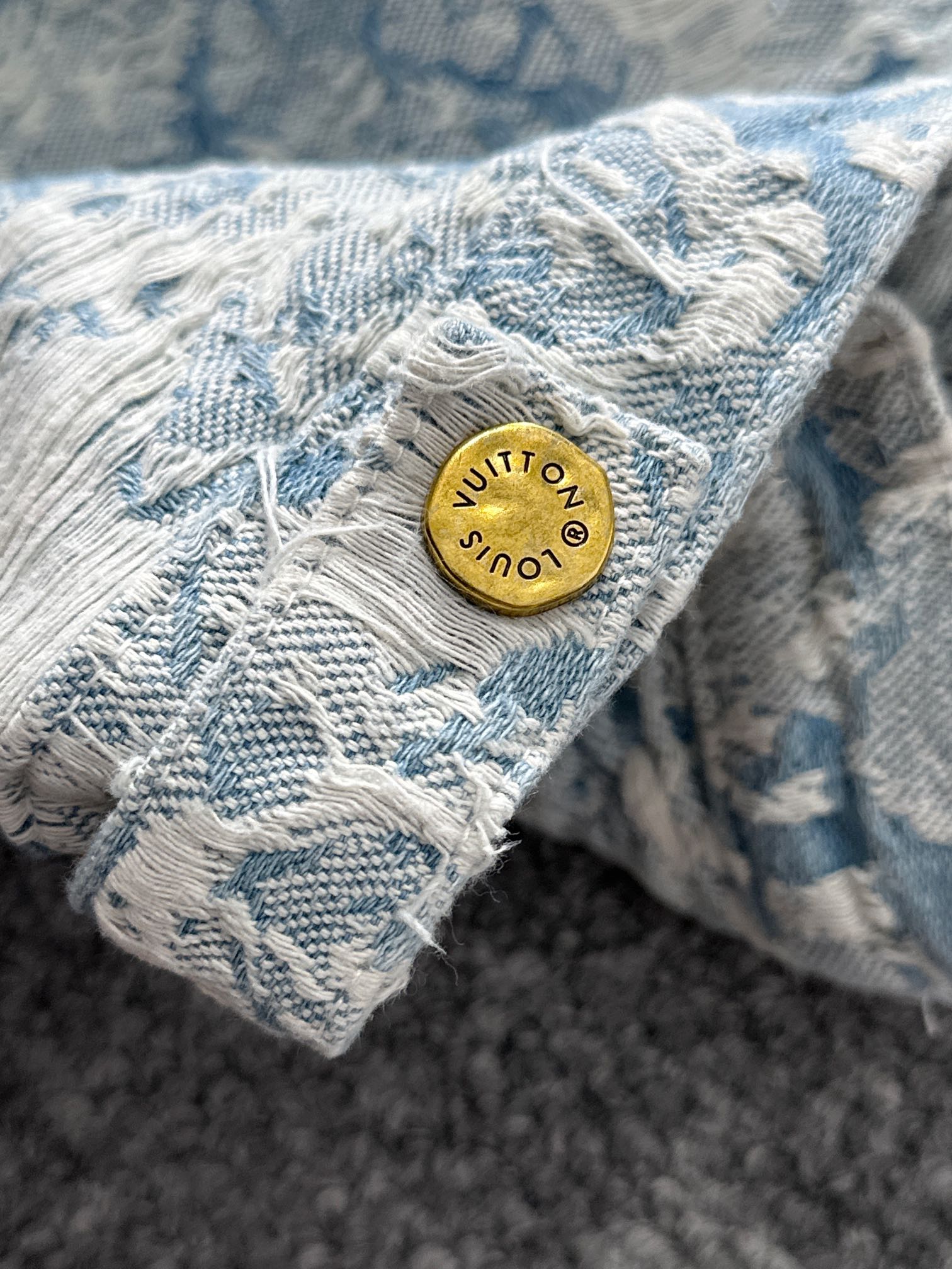 Louis Vuitton 2025 Runway Jacquard Denim Jacket | Premium Edition
