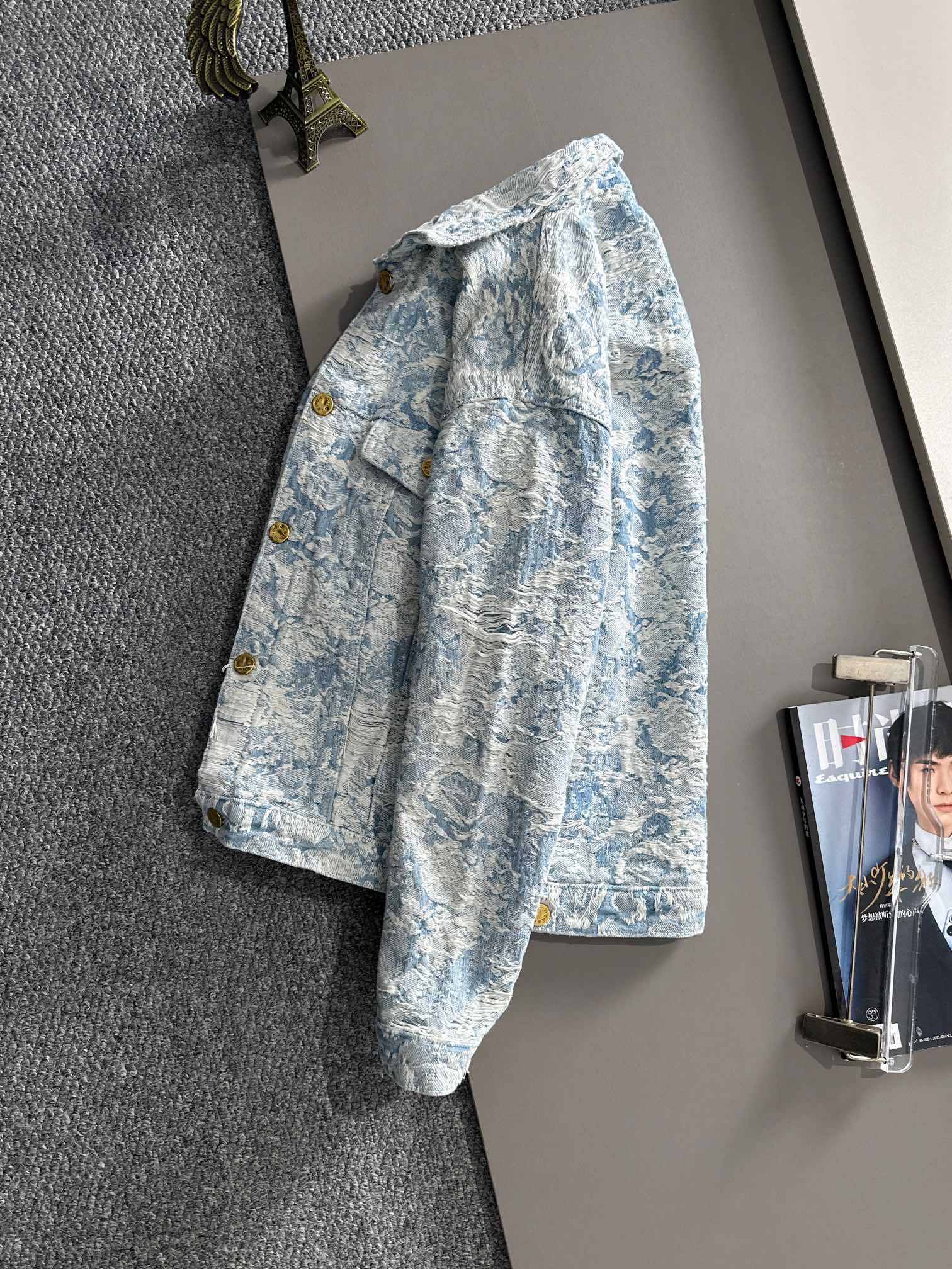 Louis Vuitton 2025 Runway Jacquard Denim Jacket | Premium Edition
