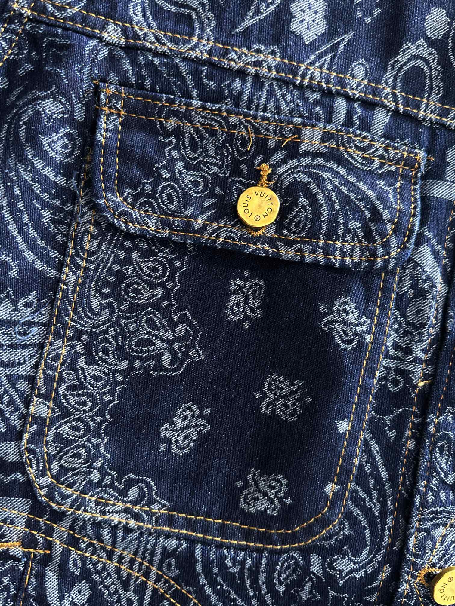 Louis Vuitton 2025 Runway Jacquard Denim Jacket | Premium Edition