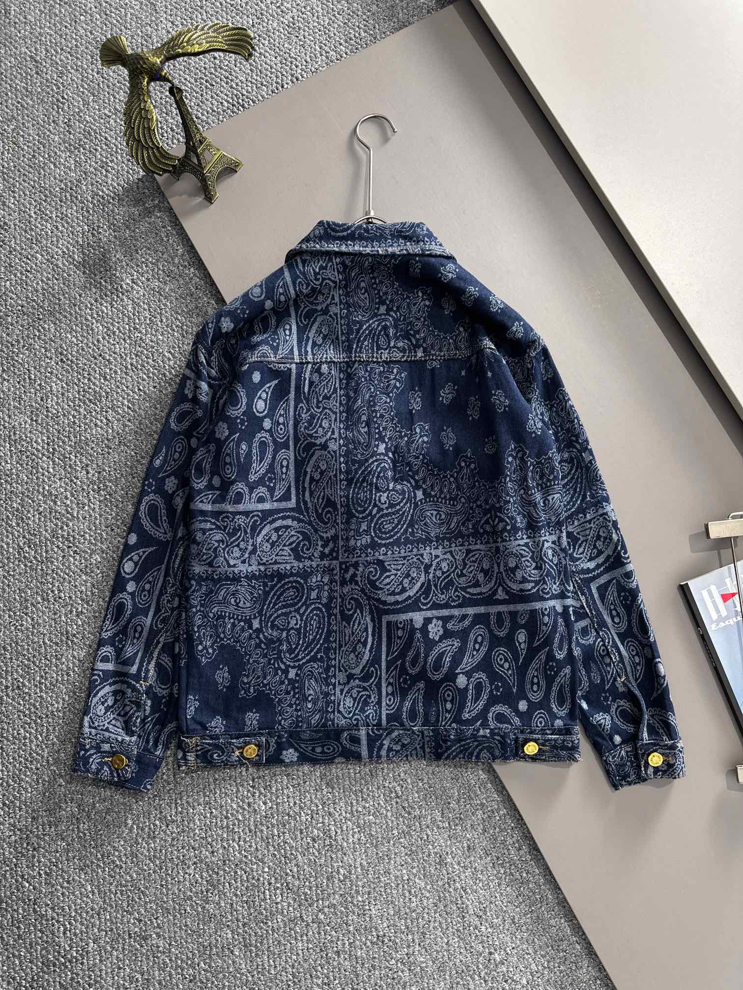 Louis Vuitton 2025 Runway Jacquard Denim Jacket | Premium Edition