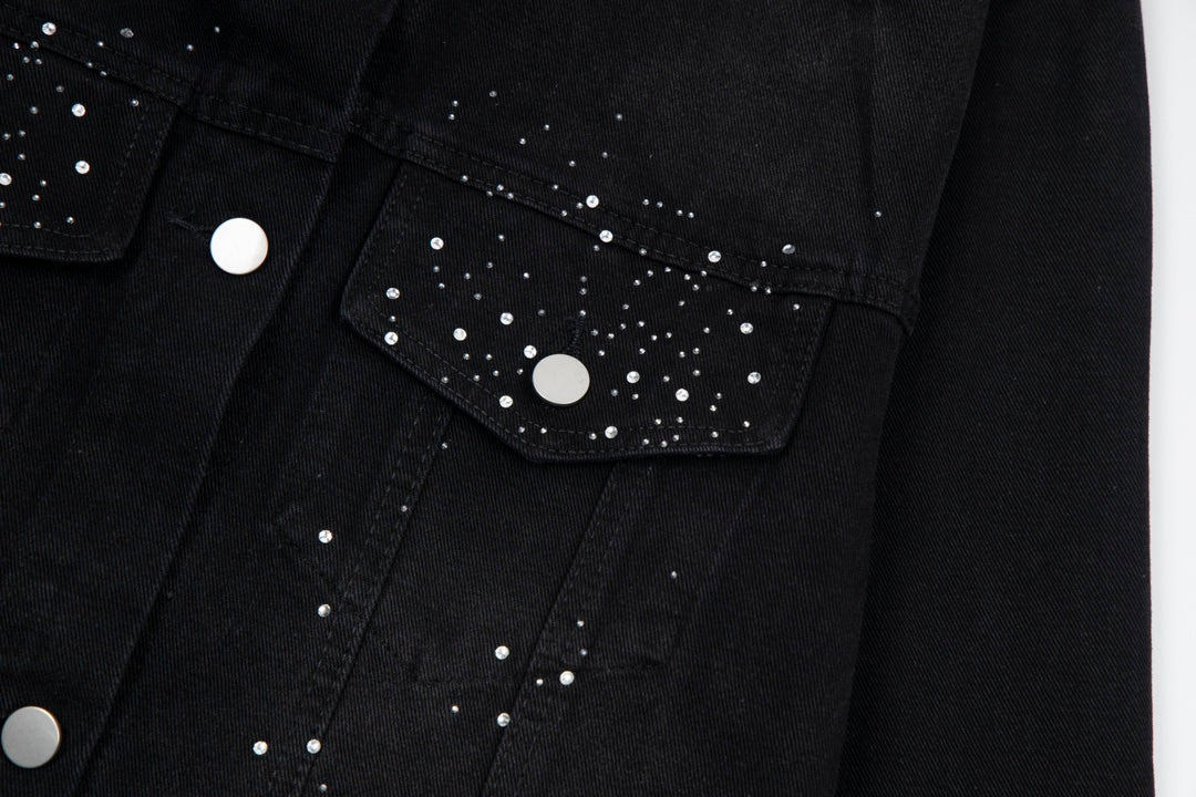 Louis Vuitton FW Collection “Starlight” Rhinestone Distressed Denim Jacket – Unisex