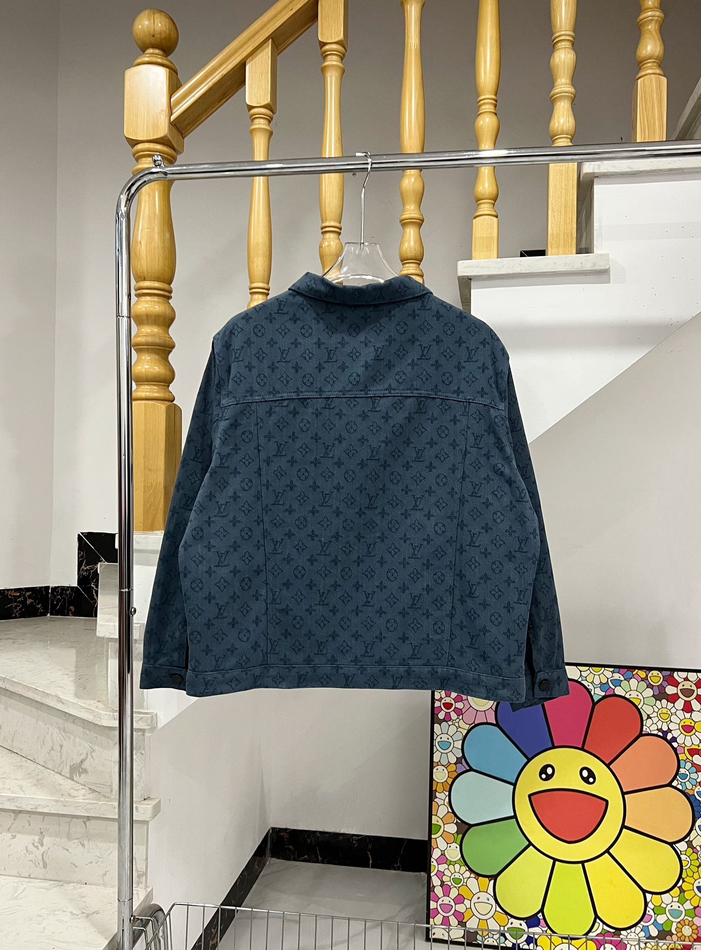 Louis Vuitton Monogram Jacquard Denim Jacket – Unisex Oversized Fit