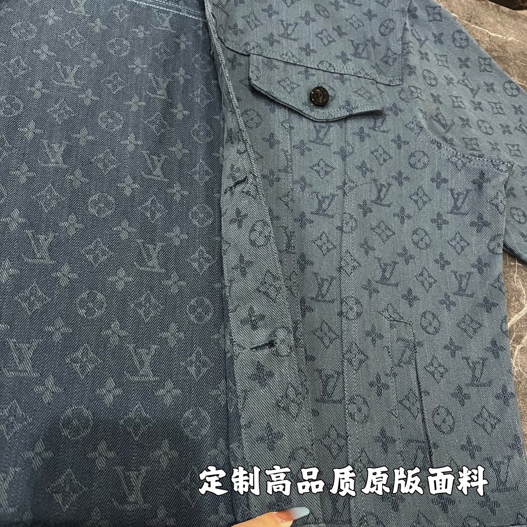 Louis Vuitton Monogram Jacquard Denim Jacket – Unisex Oversized Fit