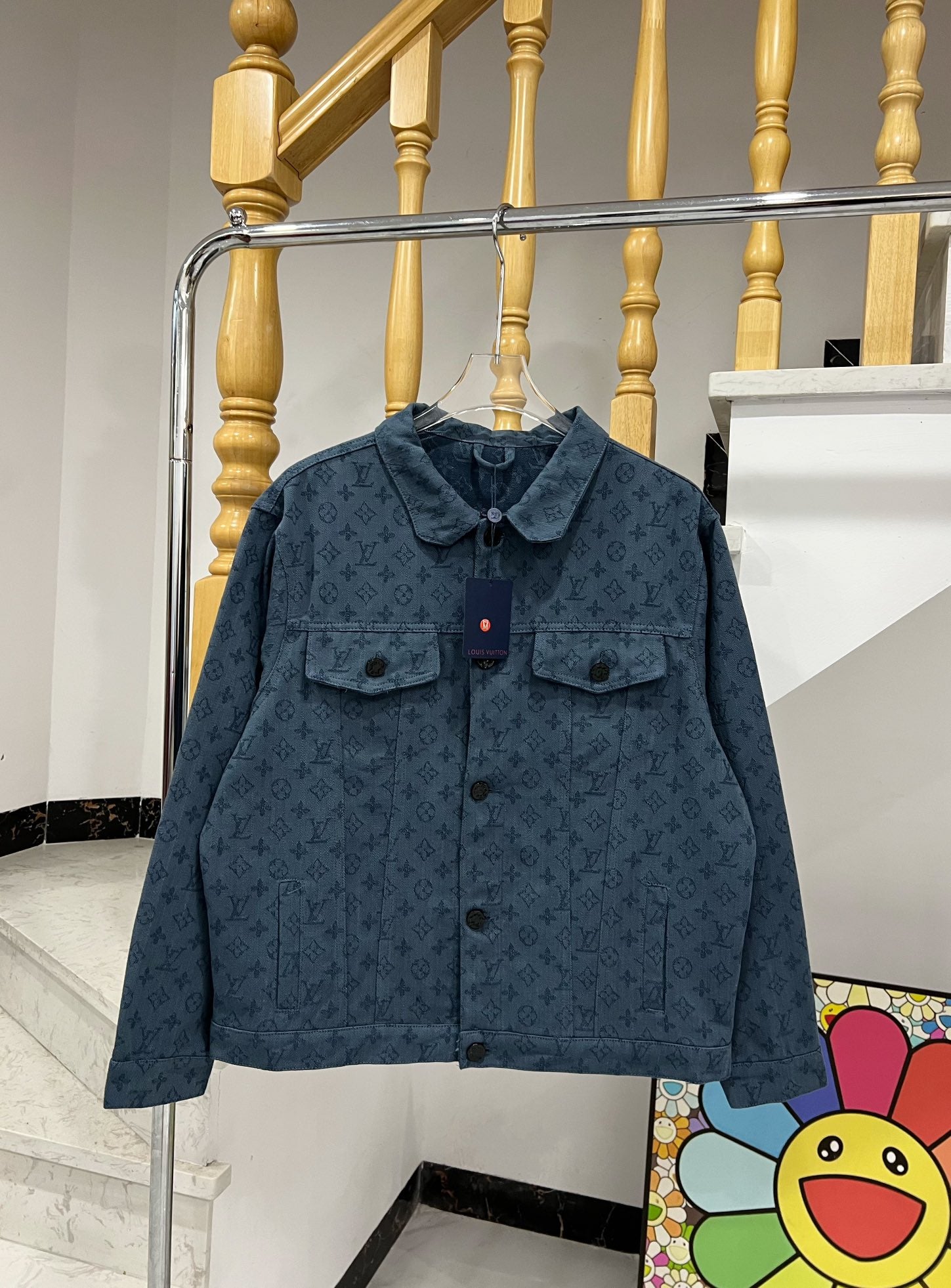 Louis Vuitton Monogram Jacquard Denim Jacket – Unisex Oversized Fit