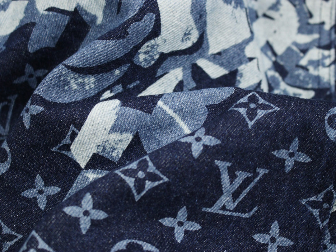 High-End Louis Vuitton Monogram Jacquard Denim Jacket – Unisex Premium Edition