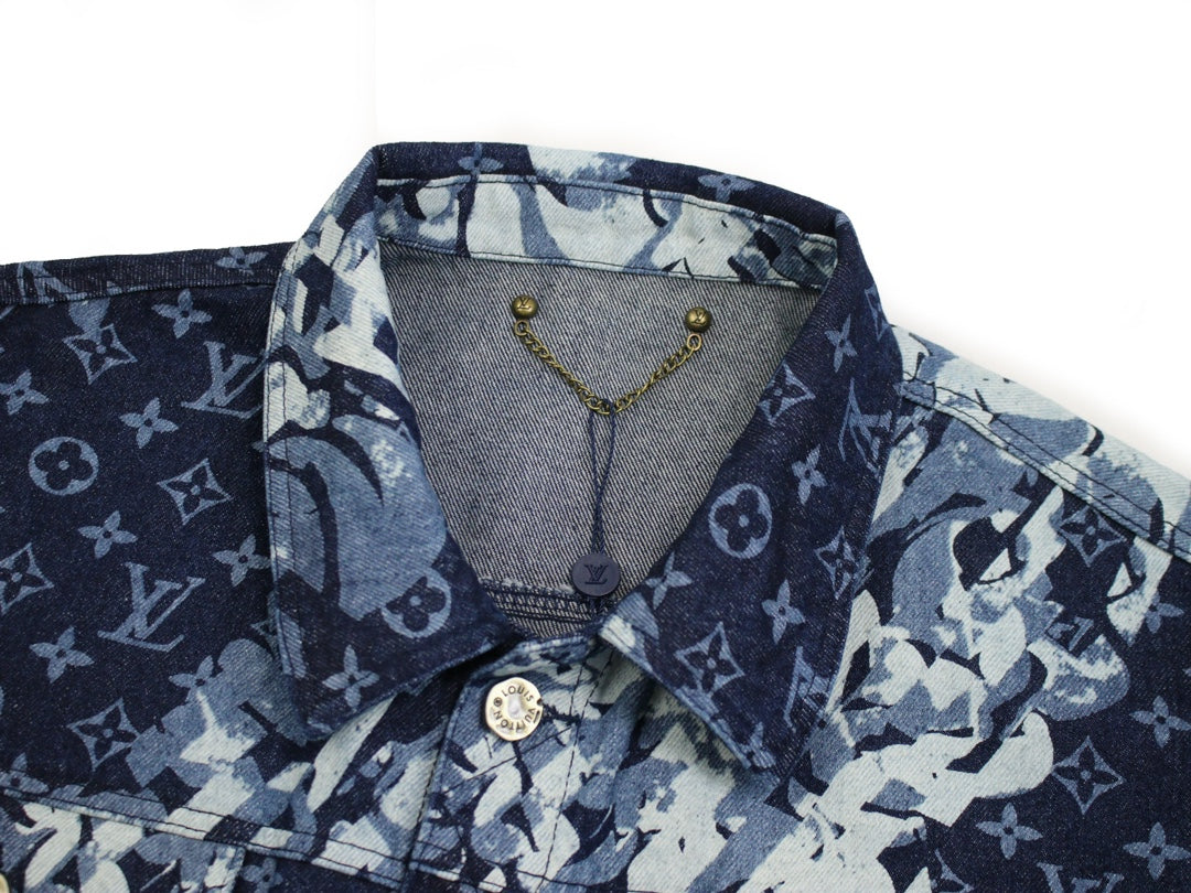 High-End Louis Vuitton Monogram Jacquard Denim Jacket – Unisex Premium Edition