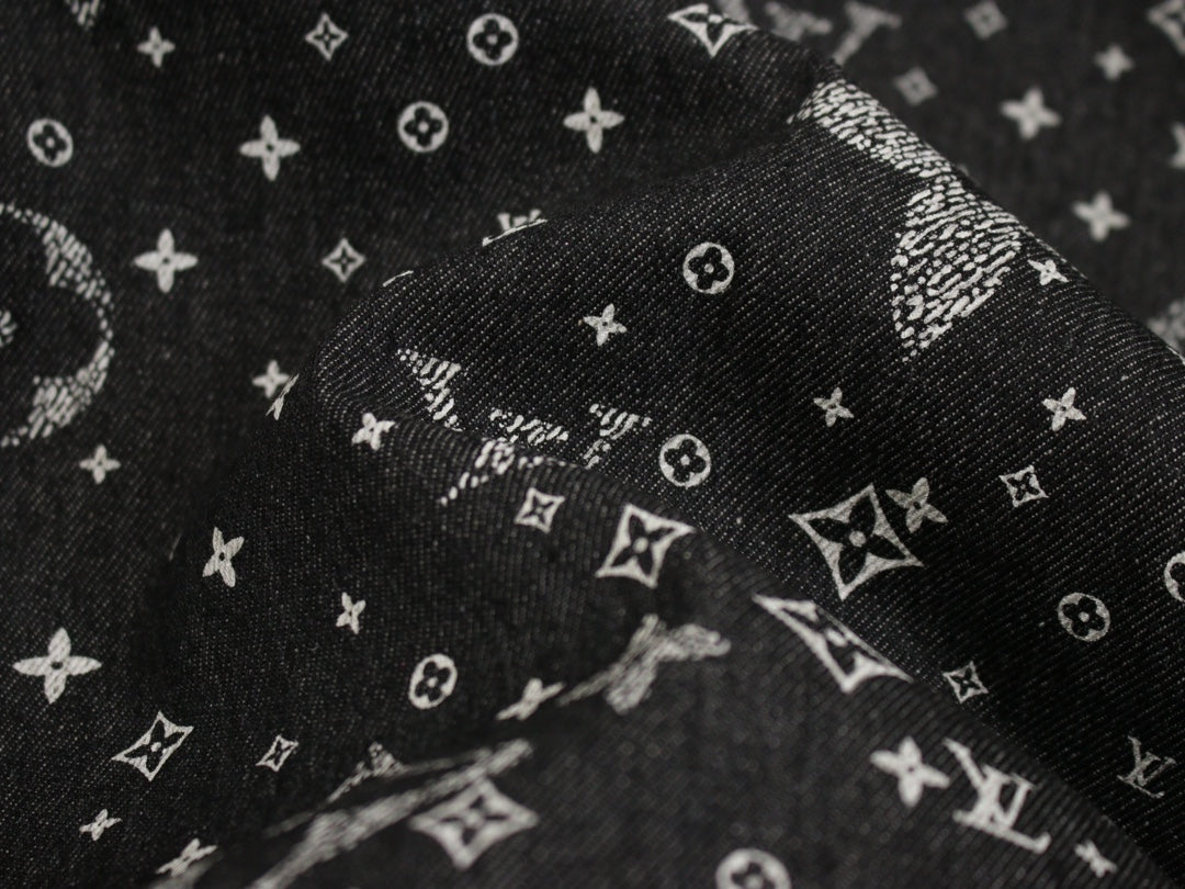 High-End Louis Vuitton 24SS Starry Monogram Logo Denim Jacket – Unisex Limited Edition