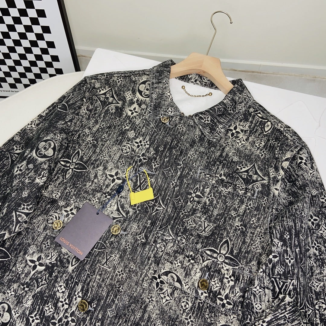 Louis Vuitton SS23 Fall Capsule Monogram Contrast-Stitch Denim Jacket