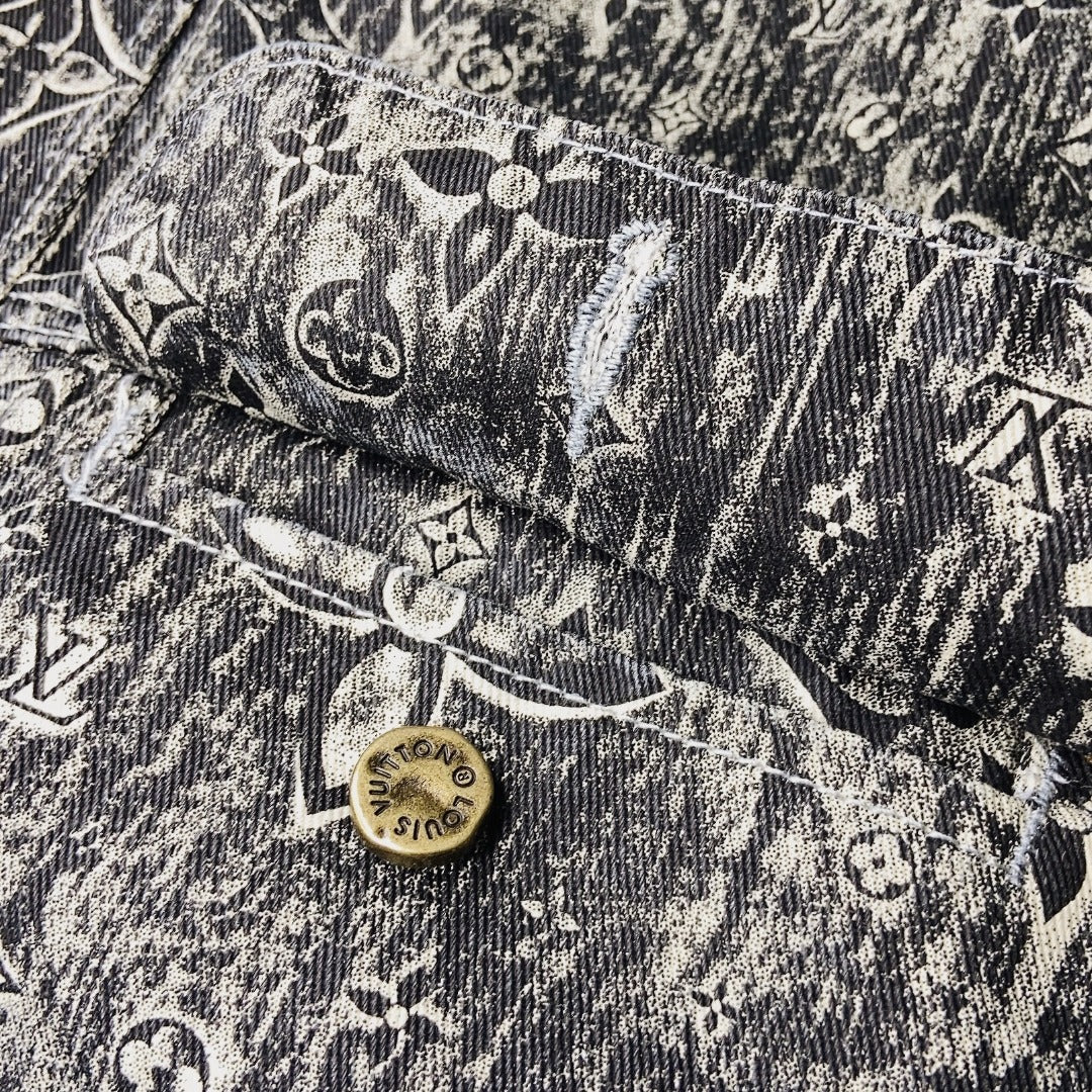 Louis Vuitton SS23 Fall Capsule Monogram Contrast-Stitch Denim Jacket