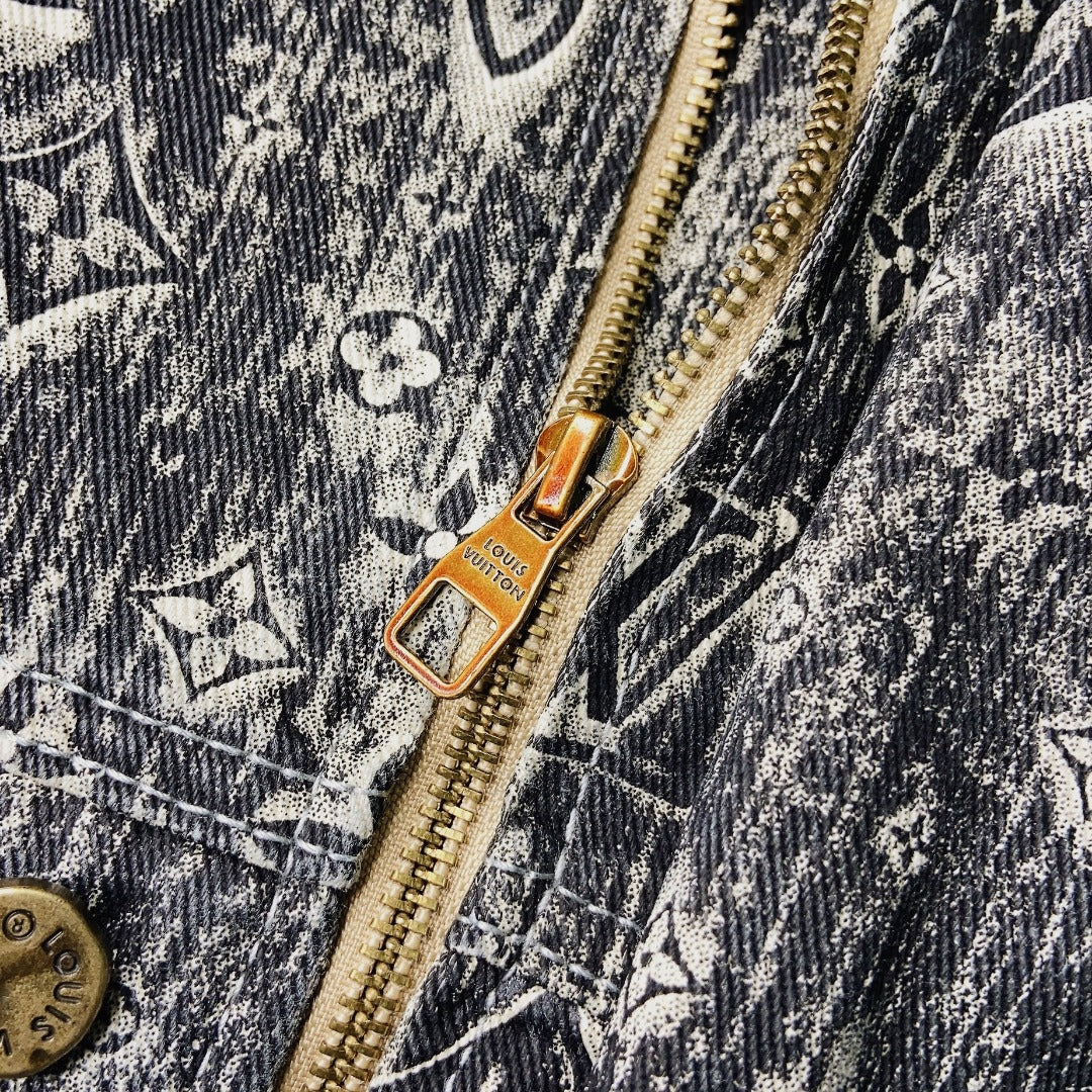 Louis Vuitton SS23 Fall Capsule Monogram Contrast-Stitch Denim Jacket