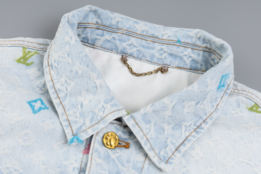 Louis Vuitton x Tyler Embroidered Monogram Denim Jacket