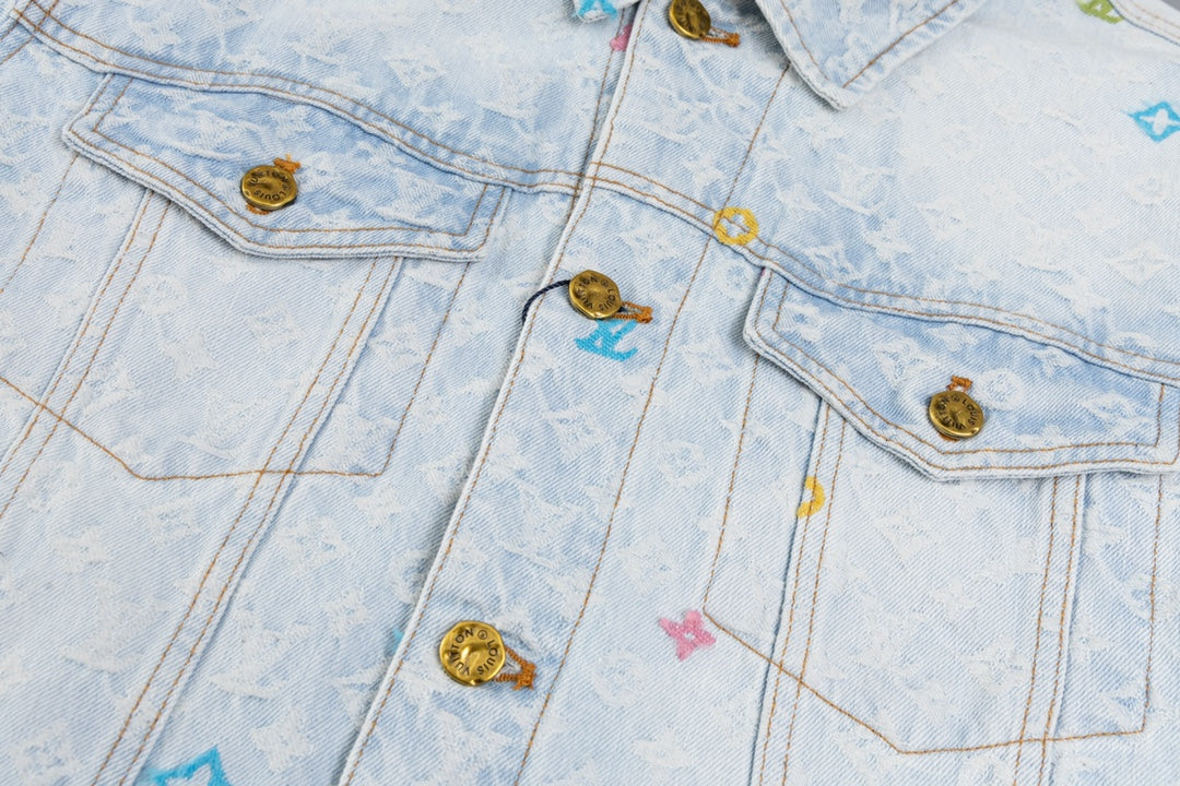 Louis Vuitton x Tyler Embroidered Monogram Denim Jacket
