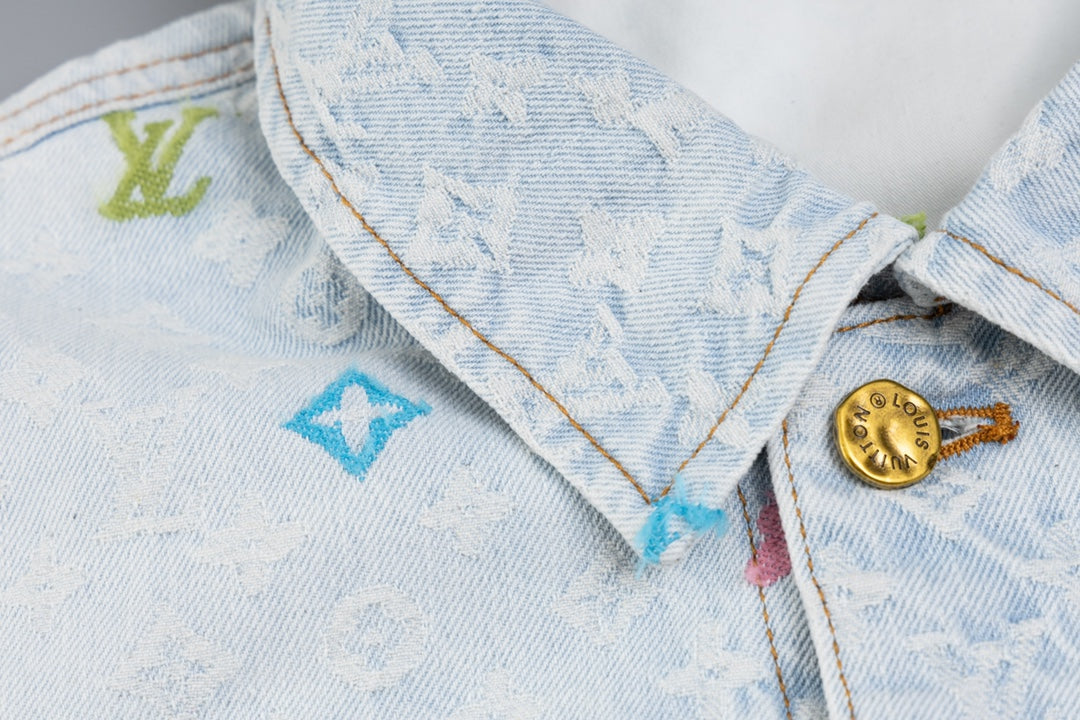 Louis Vuitton x Tyler Embroidered Monogram Denim Jacket