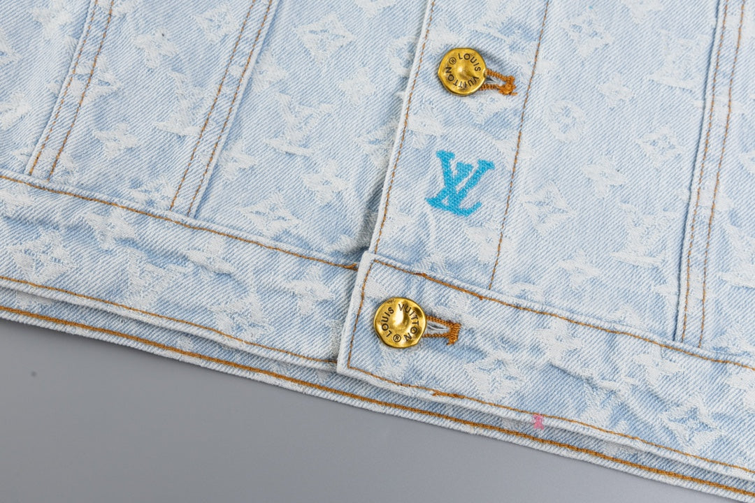 Louis Vuitton x Tyler Embroidered Monogram Denim Jacket