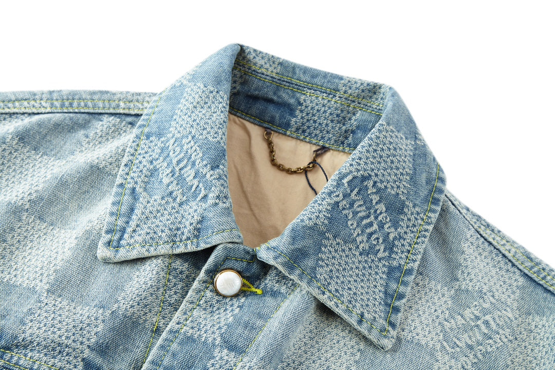 Louis Vuitton 24SS Checkerboard Jacquard Denim Jacket – Pharrell Williams Capsule