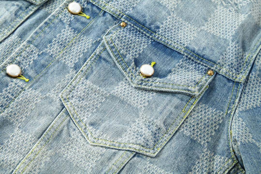 Louis Vuitton 24SS Checkerboard Jacquard Denim Jacket – Pharrell Williams Capsule