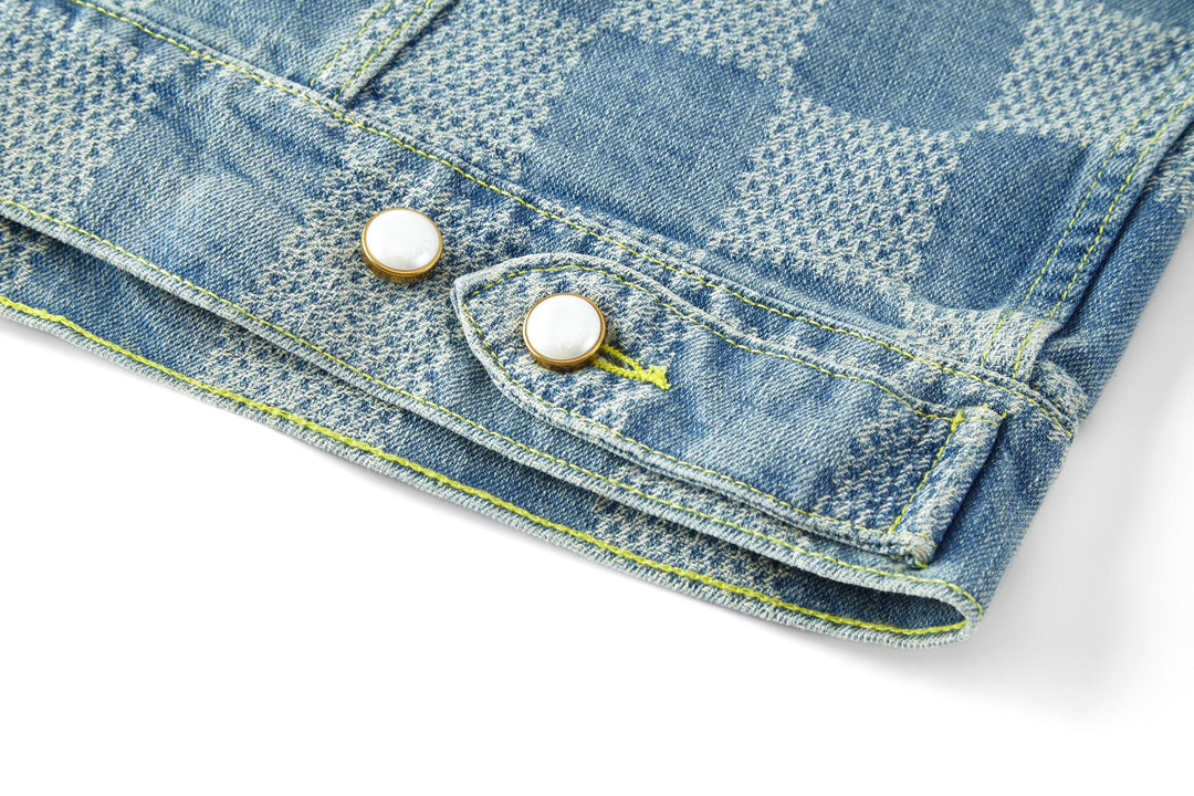 Louis Vuitton 24SS Checkerboard Jacquard Denim Jacket – Pharrell Williams Capsule
