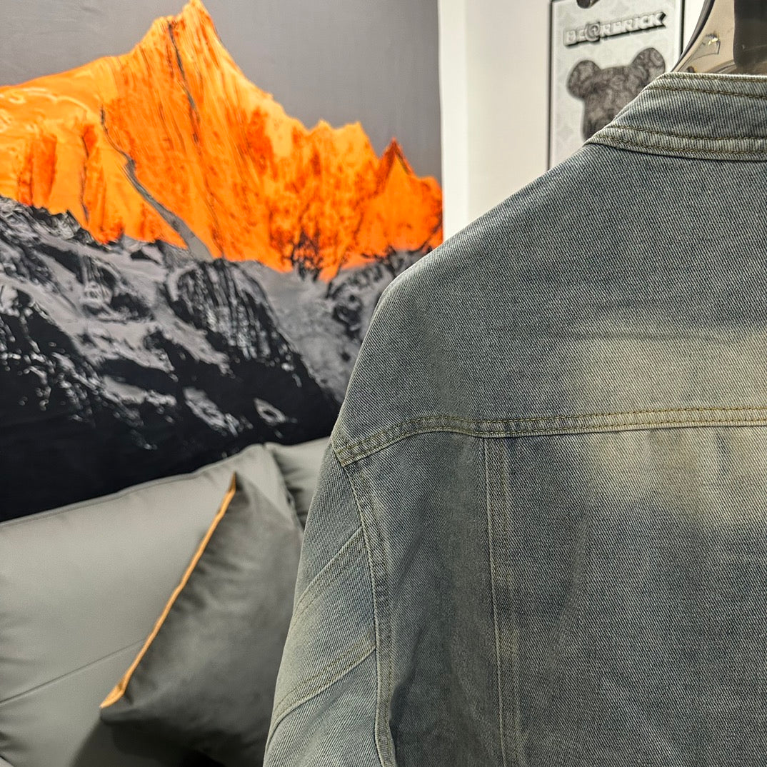 Louis Vuitton All-Over Monogram Washed Denim Jacket