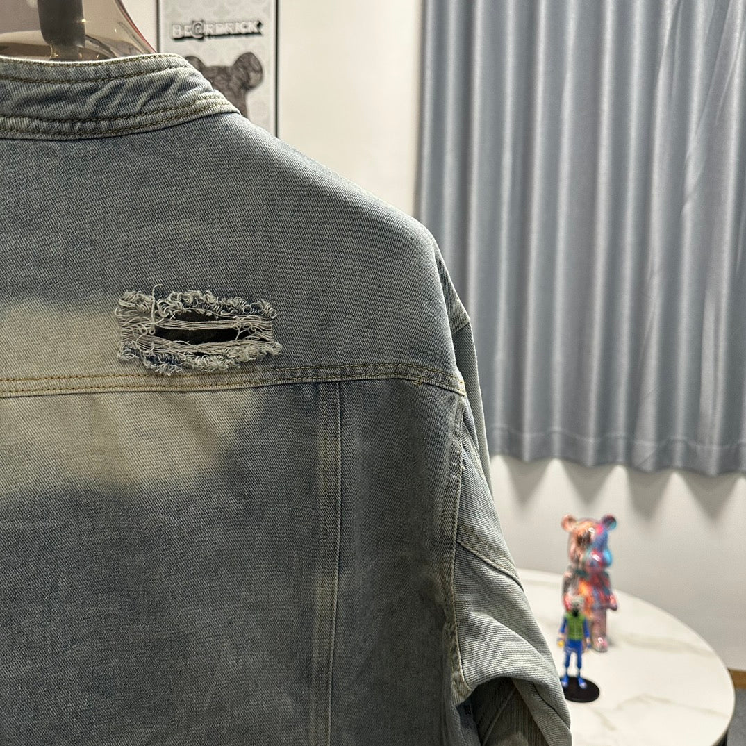 Louis Vuitton All-Over Monogram Washed Denim Jacket