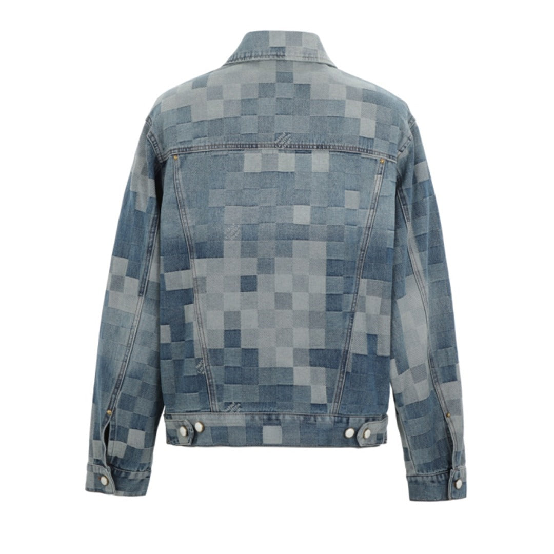 Louis Vuitton 2024 SS Pharrell Williams Mosaic Denim Jacket