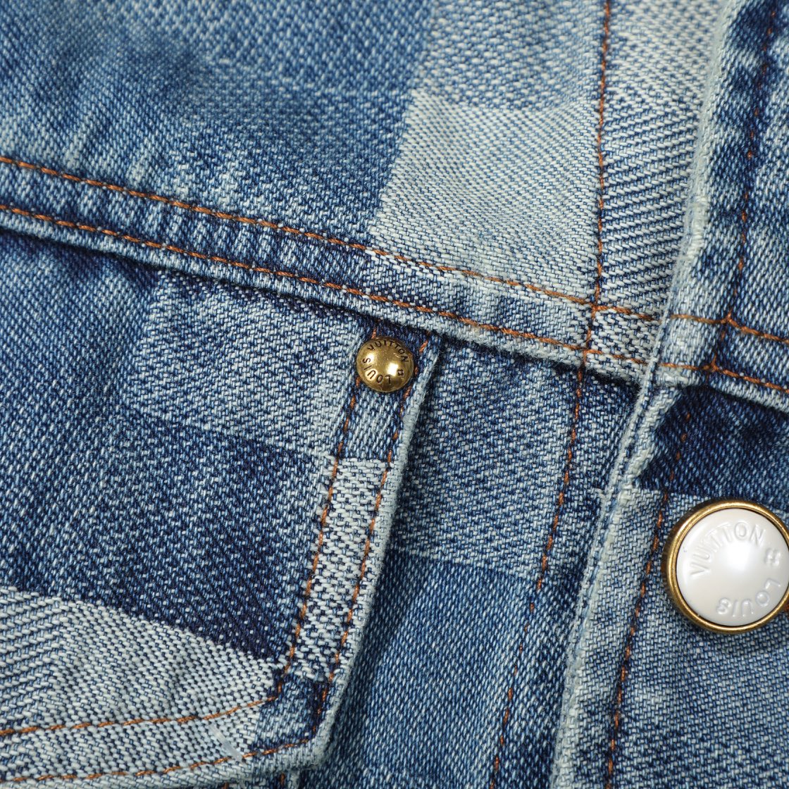 Louis Vuitton 2024 SS Pharrell Williams Mosaic Denim Jacket