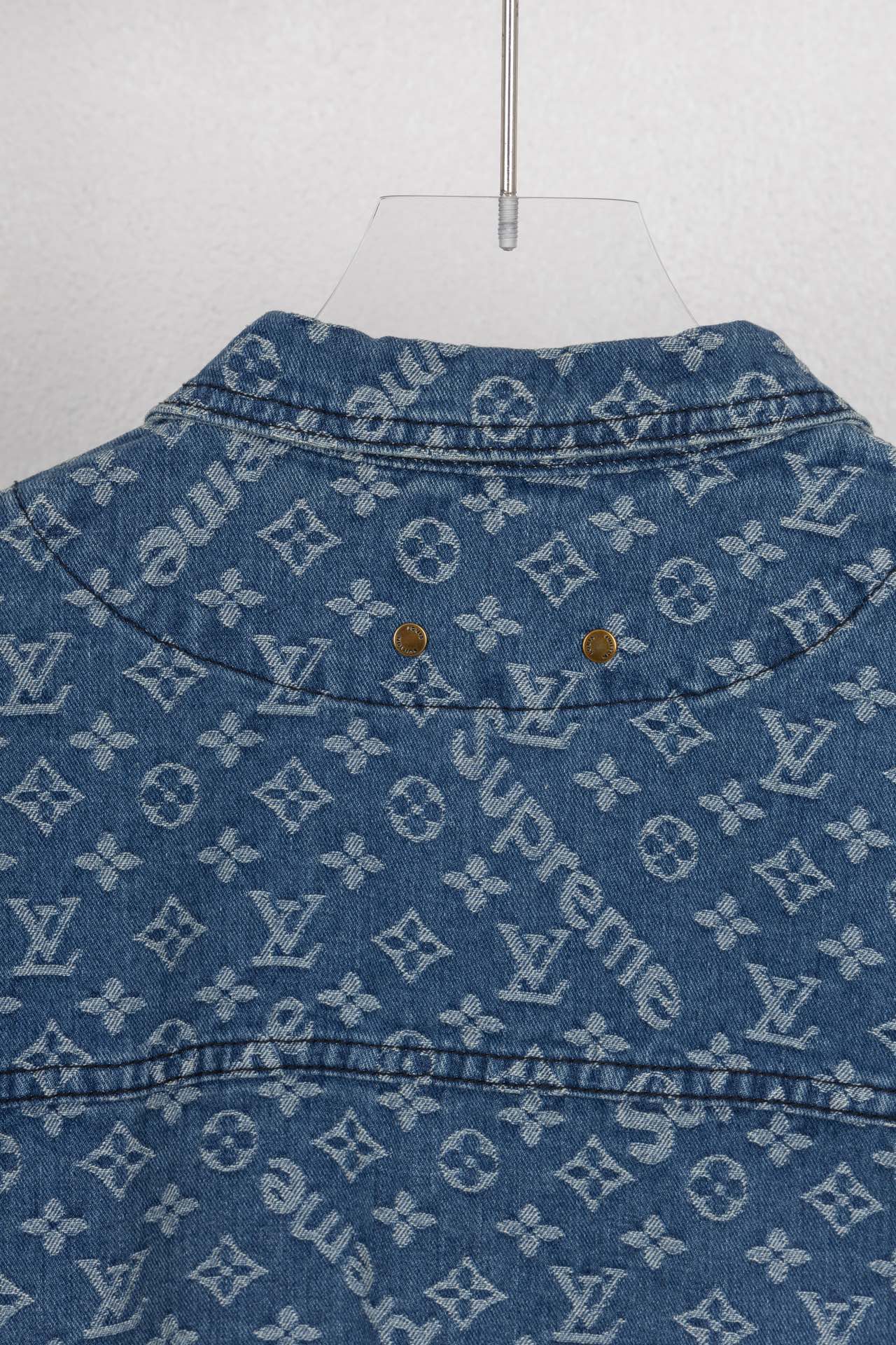 Louis Vuitton x Supreme Monogram Jacquard Washed Denim Jacket