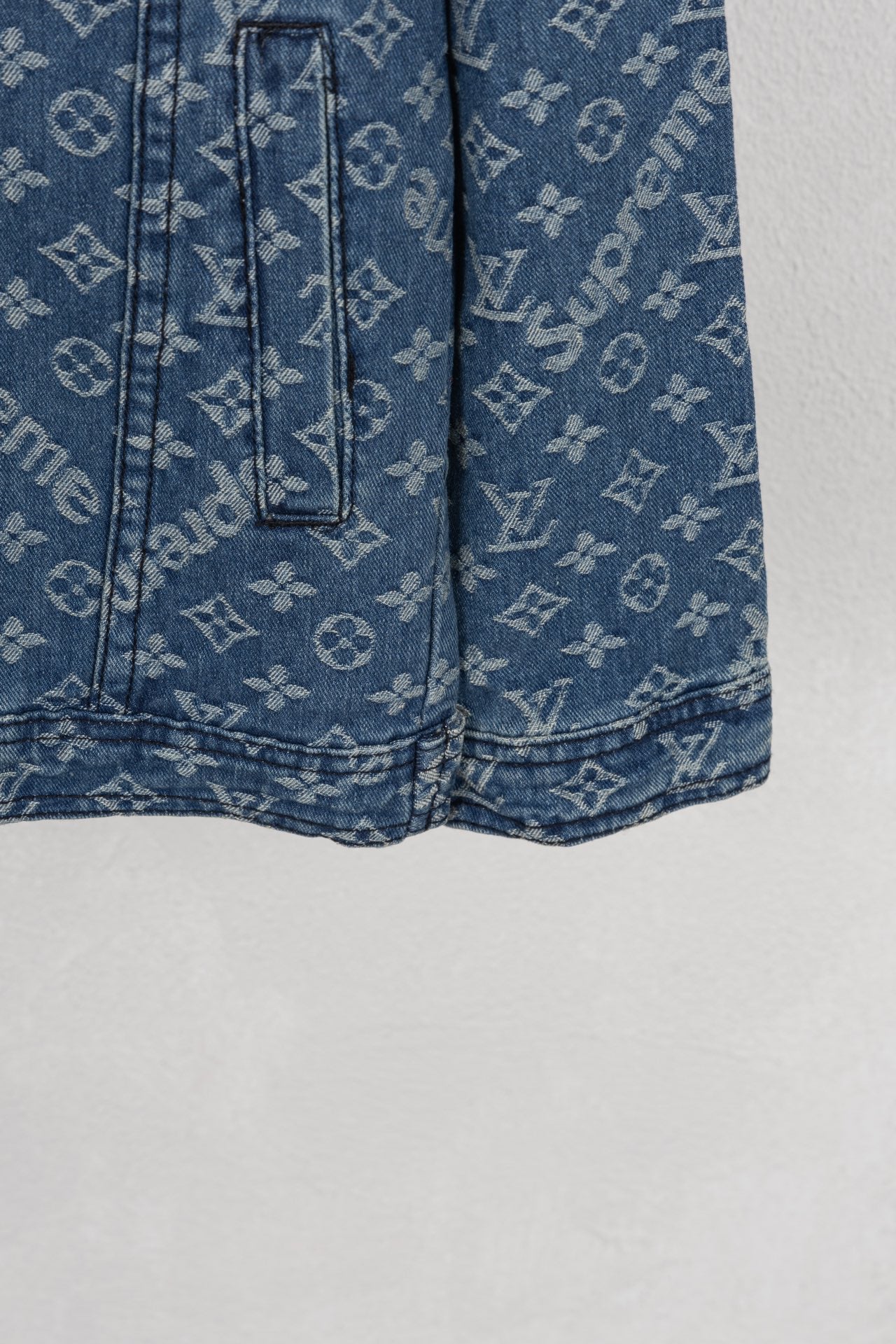 Louis Vuitton x Supreme Monogram Jacquard Washed Denim Jacket
