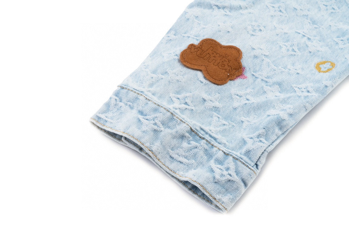 Louis Vuitton x Tyler 24SS Monogram Candy Embroidery Denim Jacket