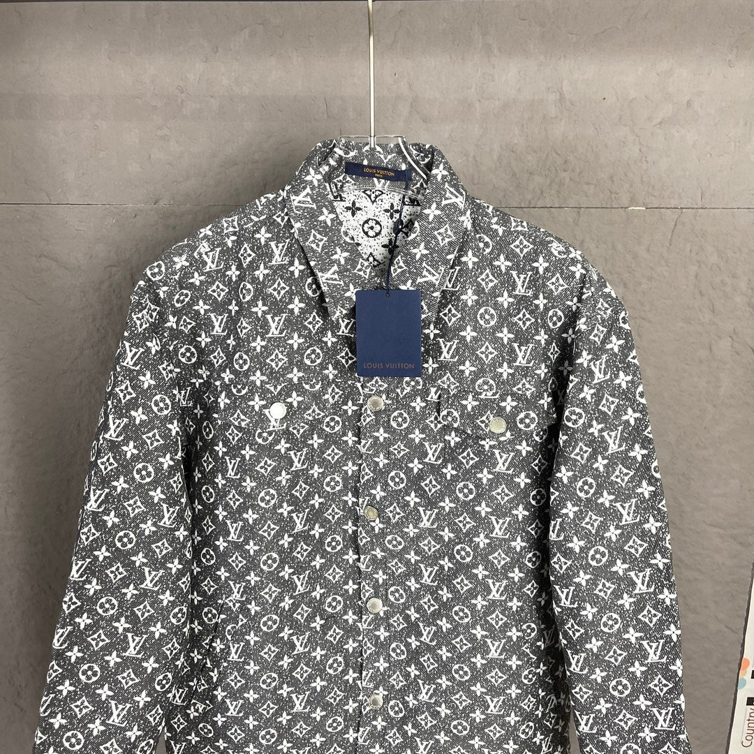 Louis Vuitton LV SS21 Monogram Jacquard Denim Jacket