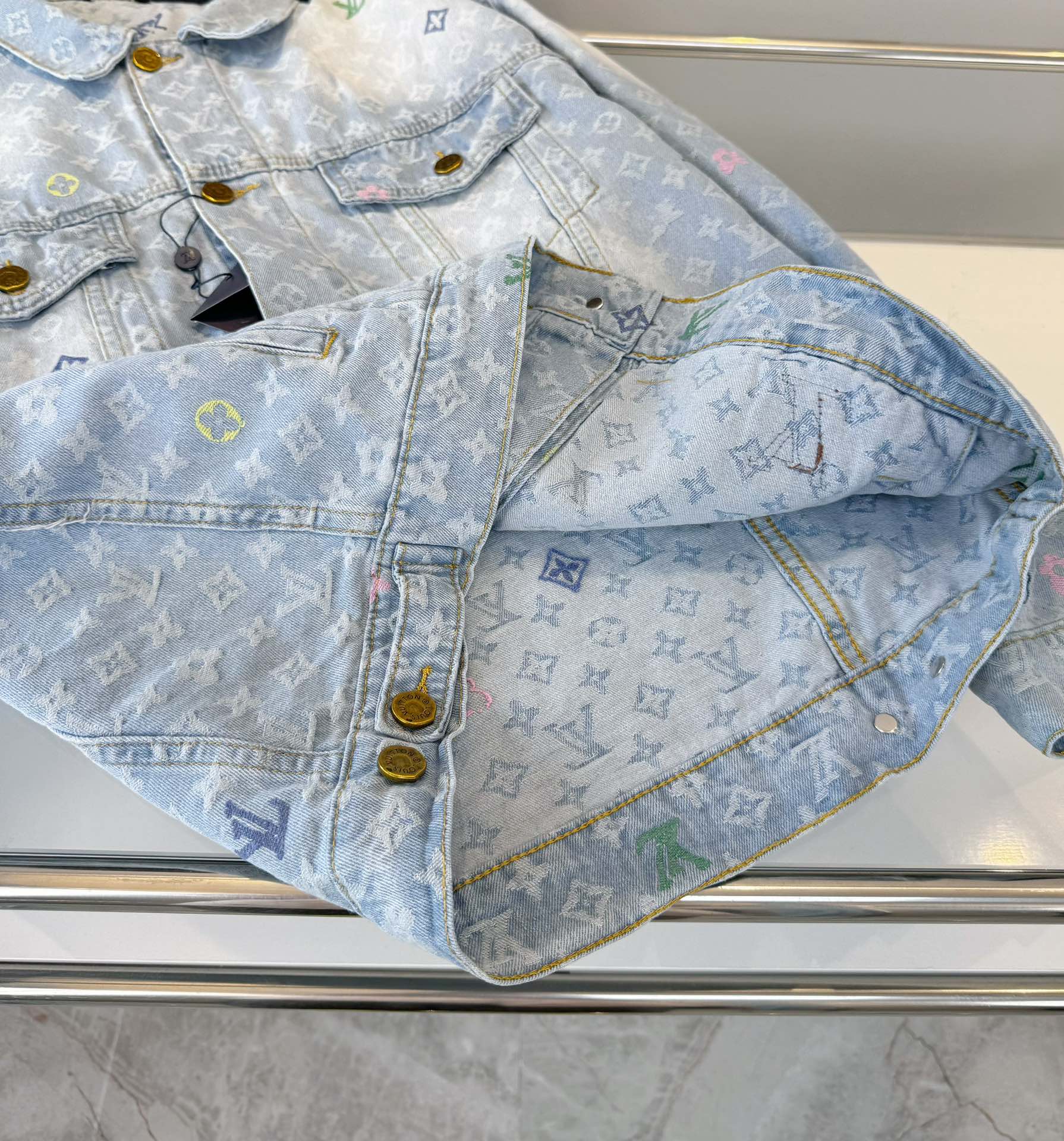 Louis Vuitton ✖ Tyler 2024SS Jacquard Embroidered Denim Jacket