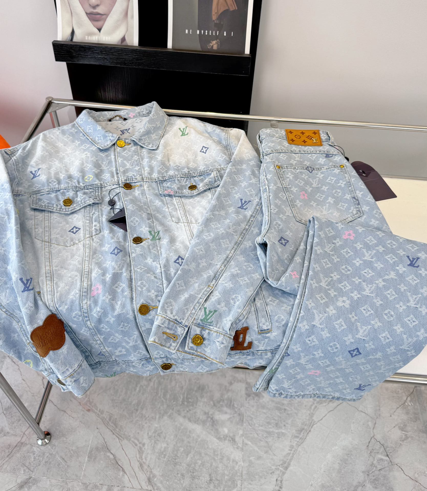 Louis Vuitton ✖ Tyler 2024SS Jacquard Embroidered Denim Jacket