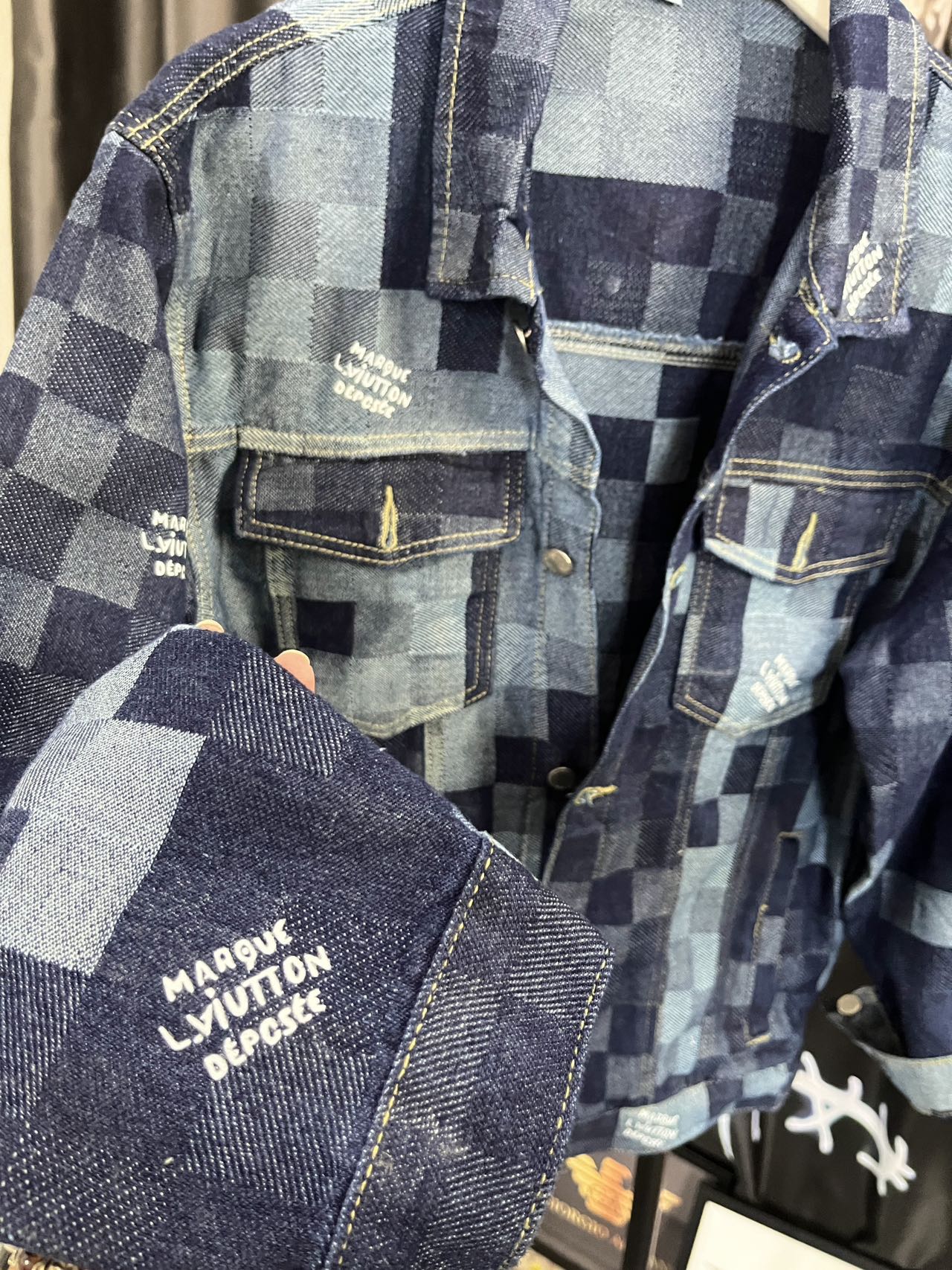 Louis Vuitton LV SS21 Monogram Jacquard Denim Jacket