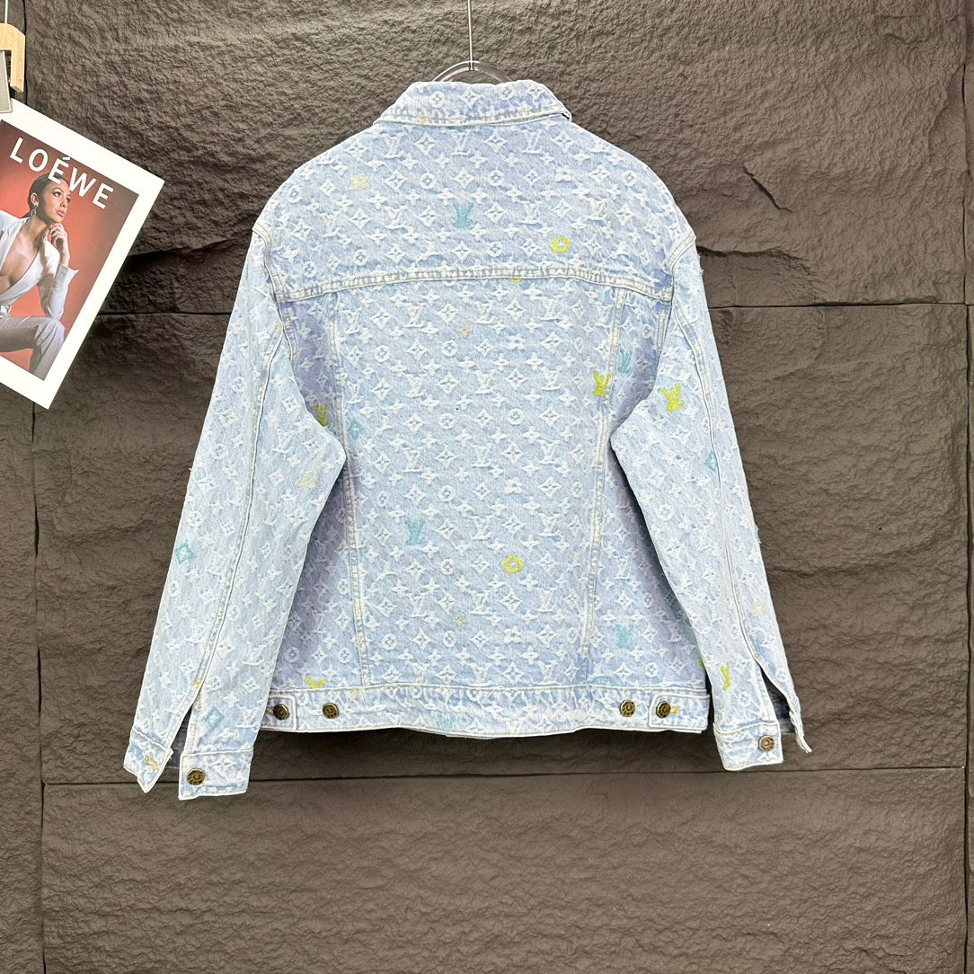 Louis Vuitton LV 2024 Pre-Fall Runway Monogram Denim Jacket